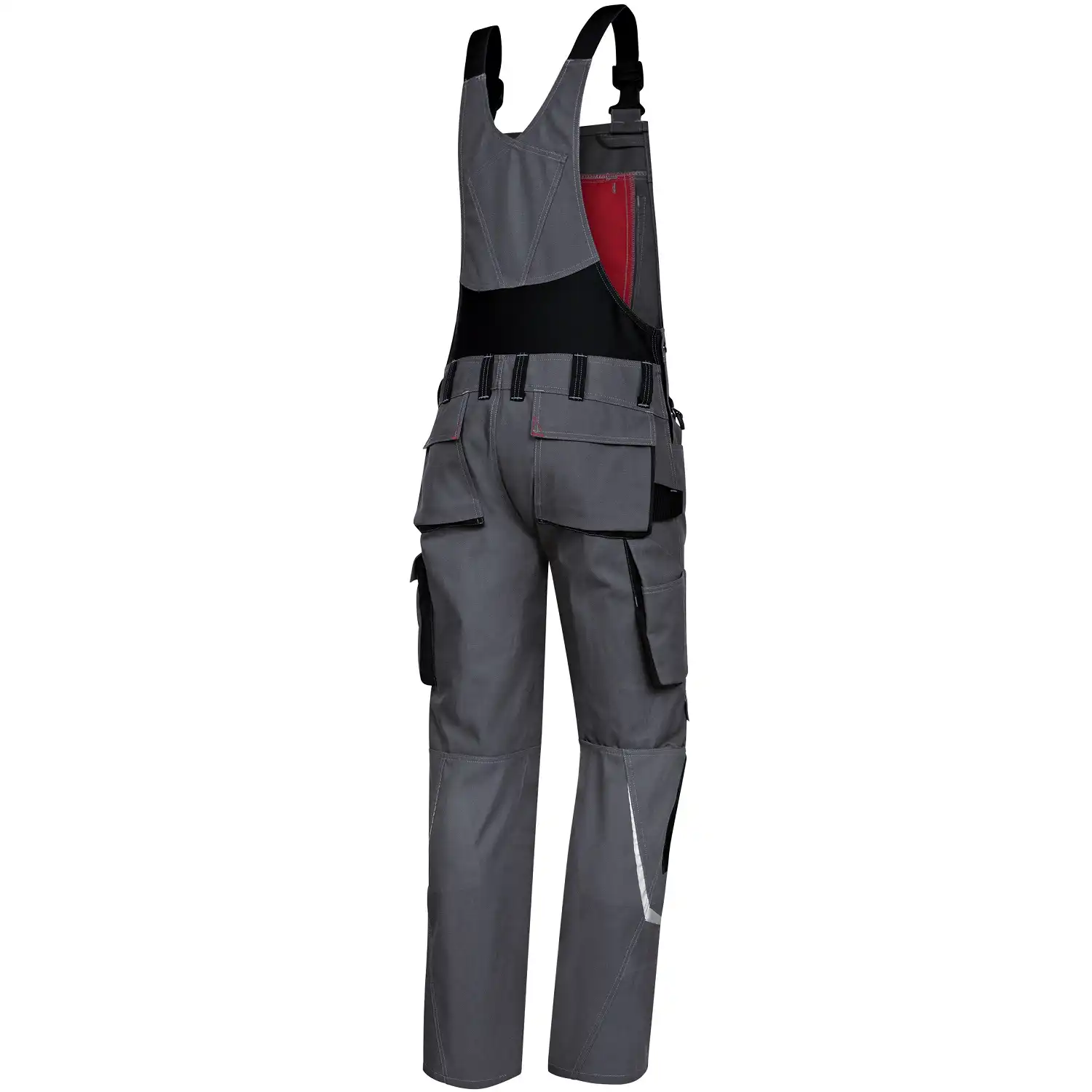 Latzhose "1804-720" Comfort Plus in dunkelgrau/schwarz, 44 - Thumbnail 2