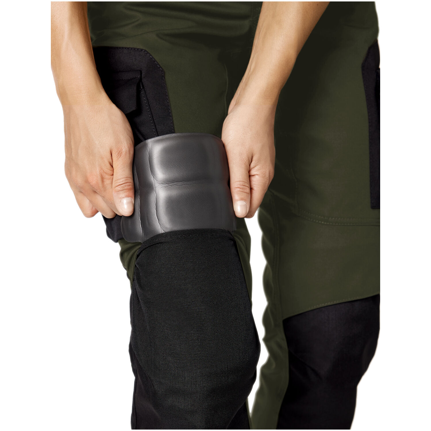 Damen Arbeitshose "ANNETTE" in oliv/schwarz, 36 - Thumbnail 7