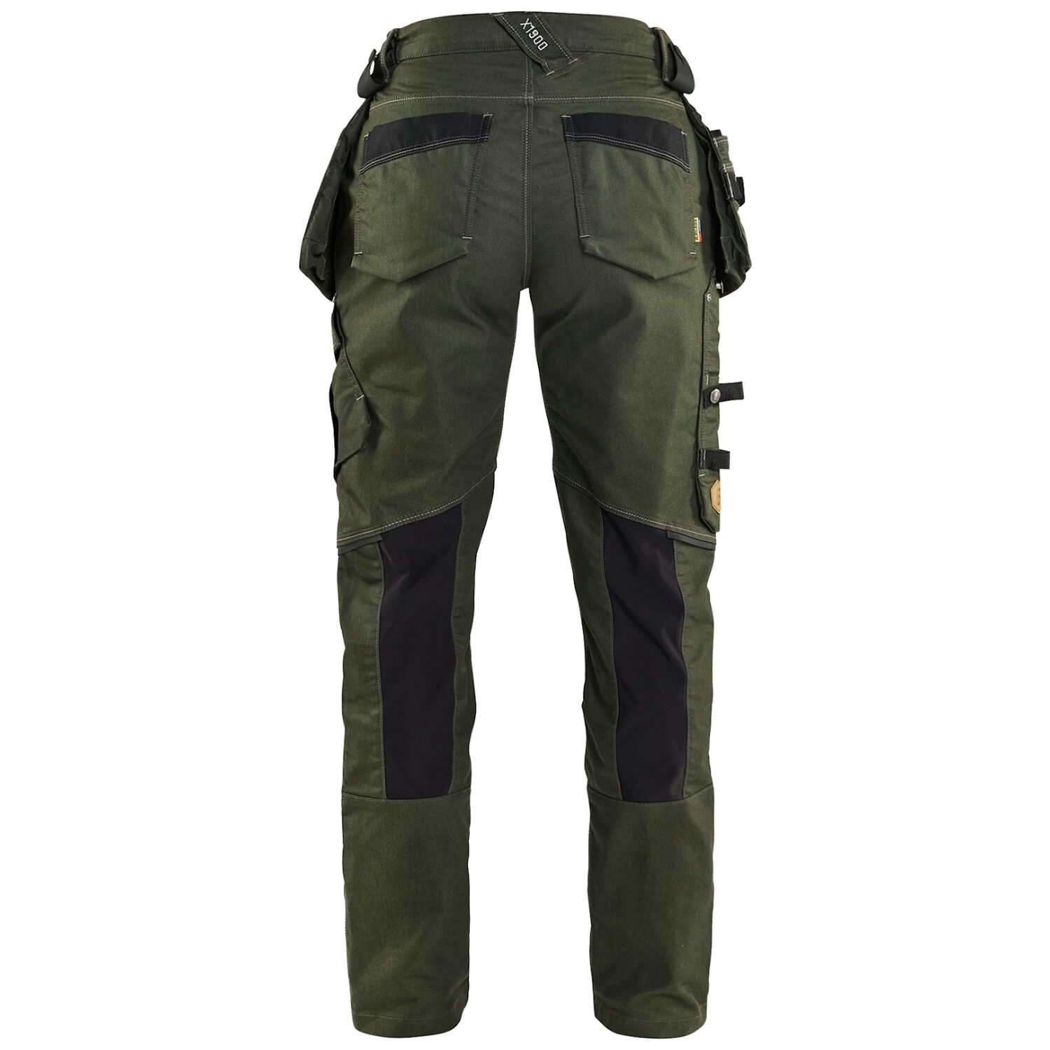 Damen Arbeitshose "7990" in waldgrün/schwarz, C32 - Thumbnail 2