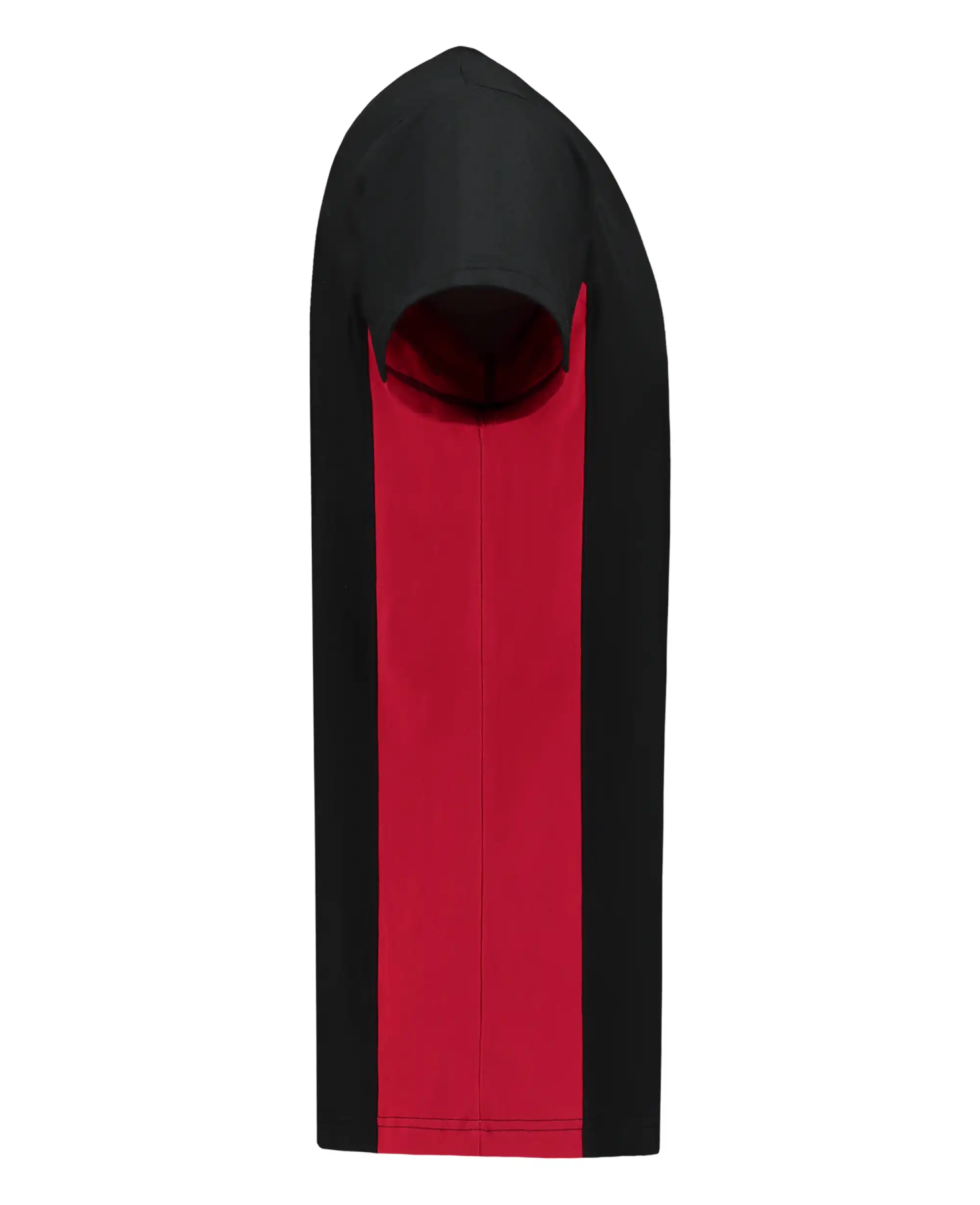 T-Shirt Bicolor "102004" Workwear in black/red, XS - Thumbnail 4