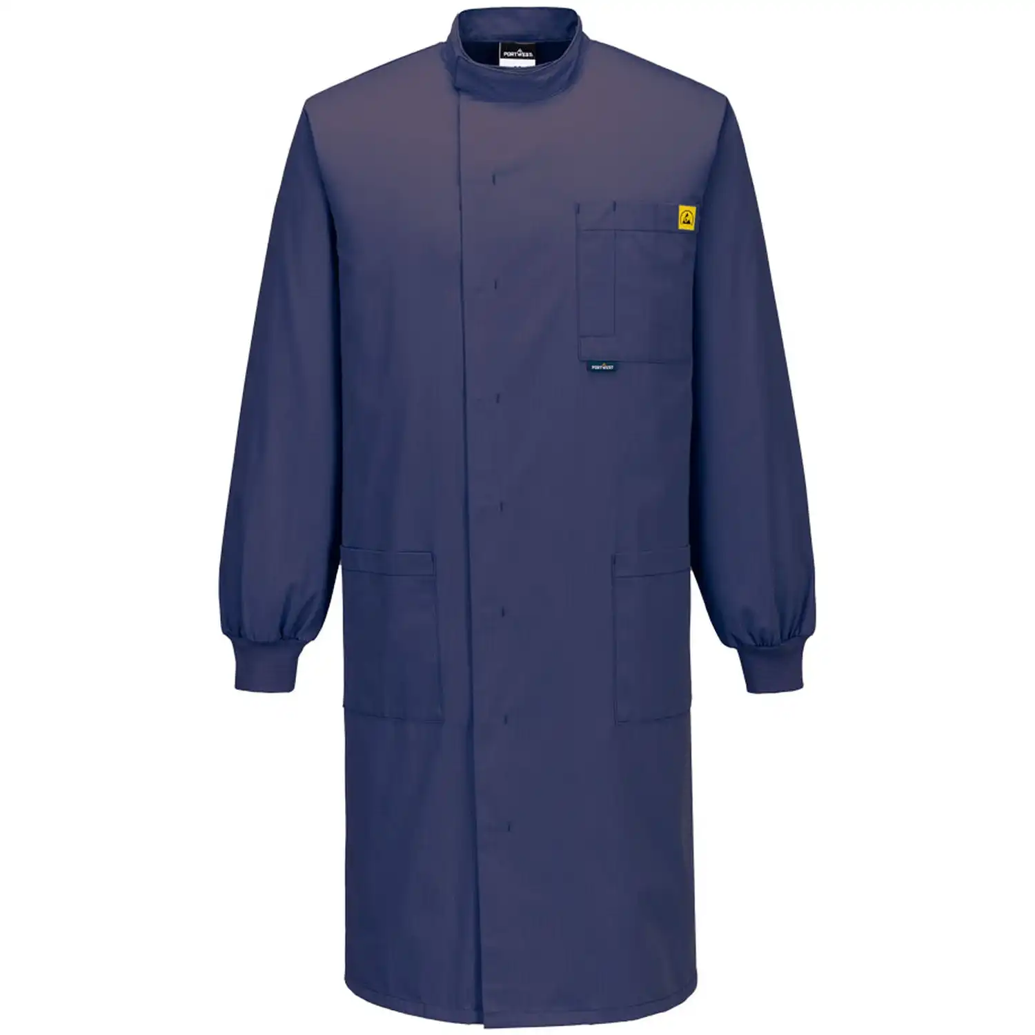 ESD Antistatik Kittel "AS15" in marine, L - Thumbnail 1