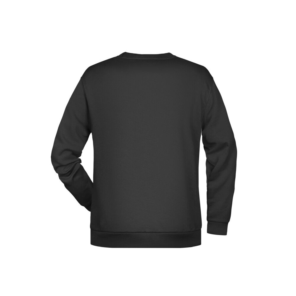 Herren Basic Sweatshirt Men in black, L - Thumbnail 3