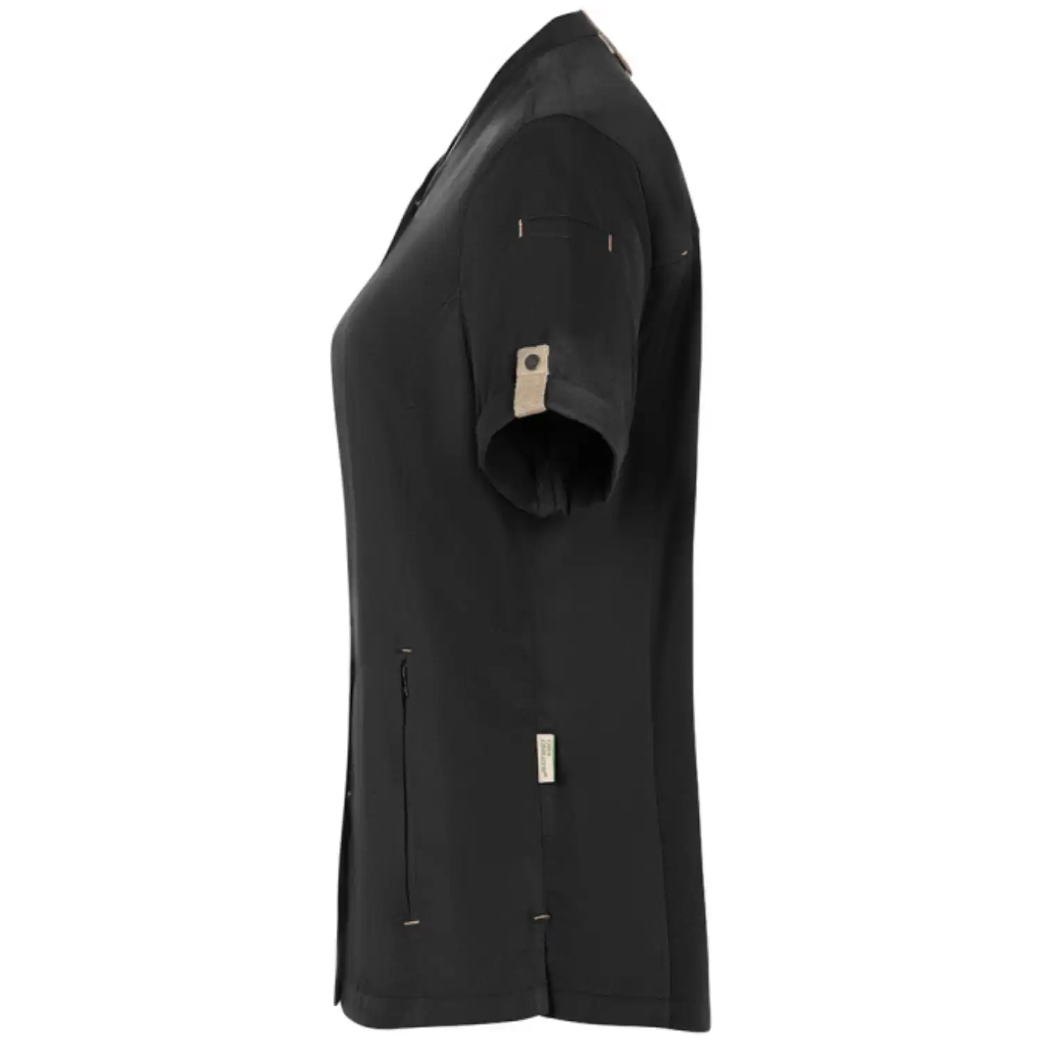 Damen Kochjacke "JF 27" in schwarz, 38 - Thumbnail 4