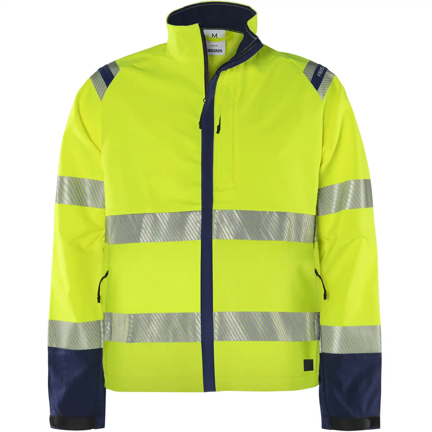 Warnschutz Stretch Bundjacke "4647 GSTP" Green Stiby in gelb/marine, XS - Thumbnail 1