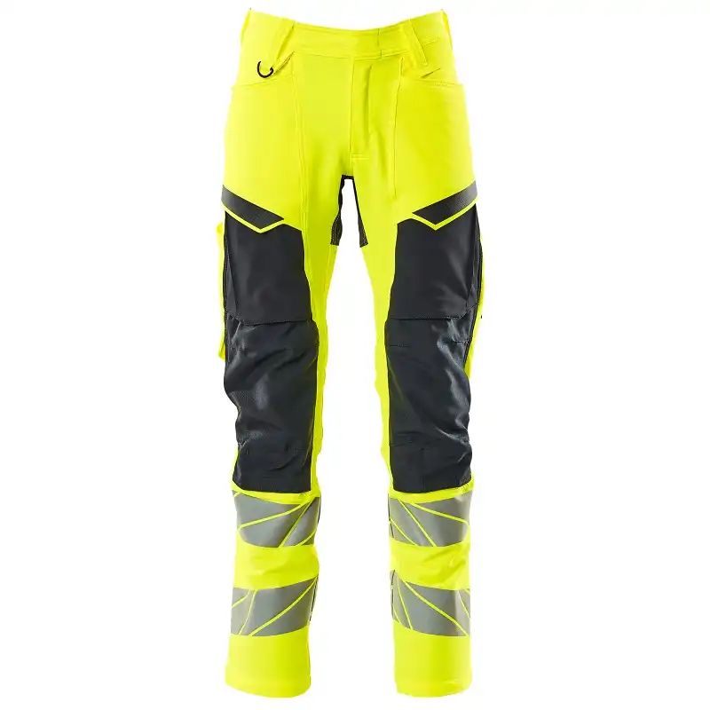 Warnschutz Bundhose Stretch "ACCELERATE SAFE" in gelb/schwarzblau, 76C46 (EU 23) - Thumbnail 1