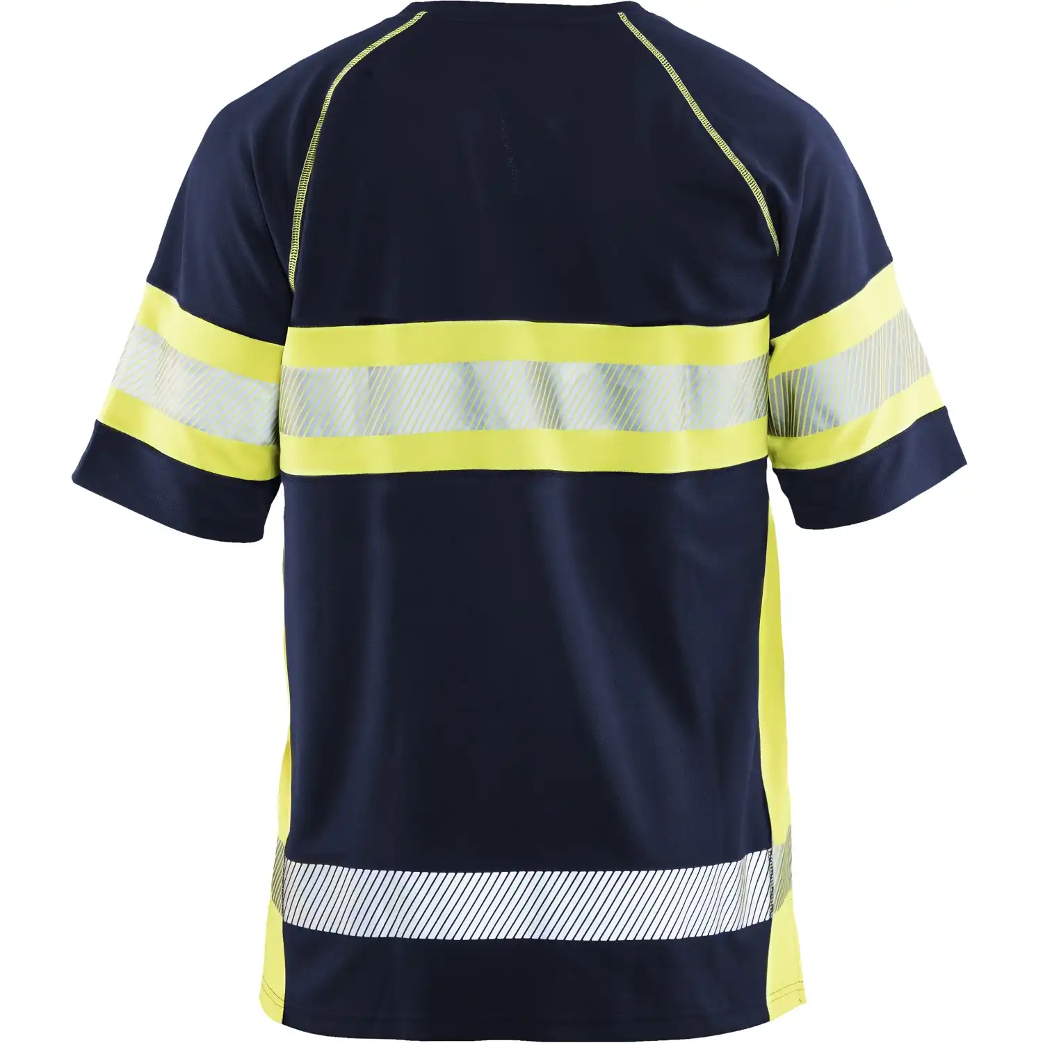 Warnschutz T-Shirt mit UV-Schutz "3337" in marine/gelb, 3XL - Thumbnail 2