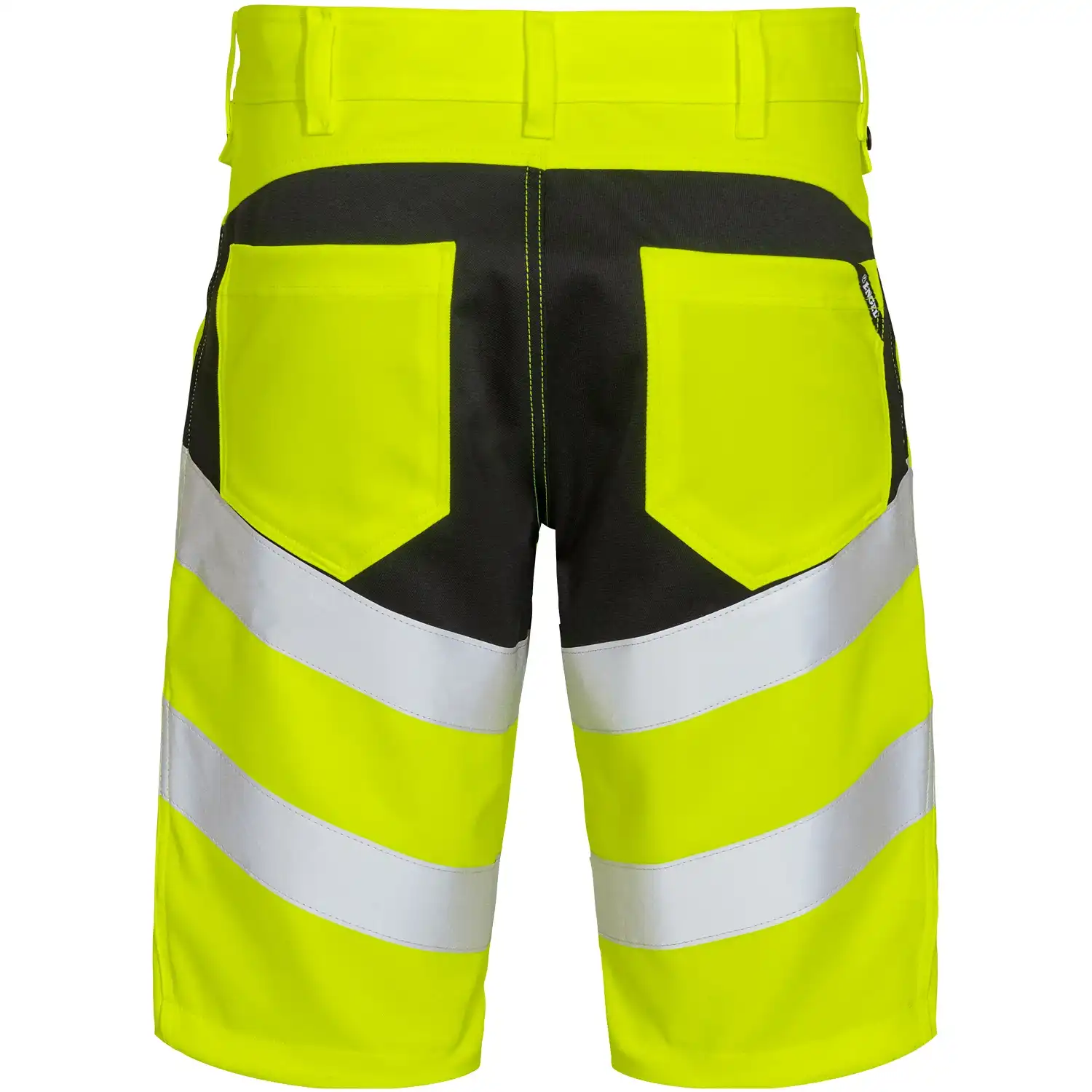 Warnschutz Stretch Shorts "6546-314" Safety in gelb/schwarz, 48 - Thumbnail 2