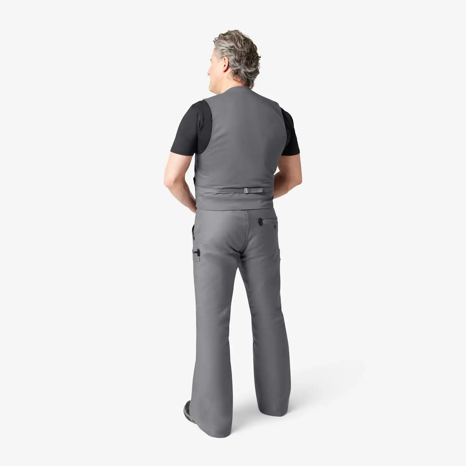 Zunftweste Zwirn-Doppel-Pilot "DETLEF" in grau, 48 - Thumbnail 2