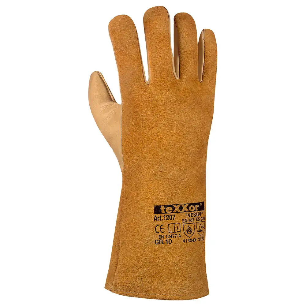 Schweisser-Arbeitshandschuhe gefüttert "VESUV" Gr. 10 - Bild 1