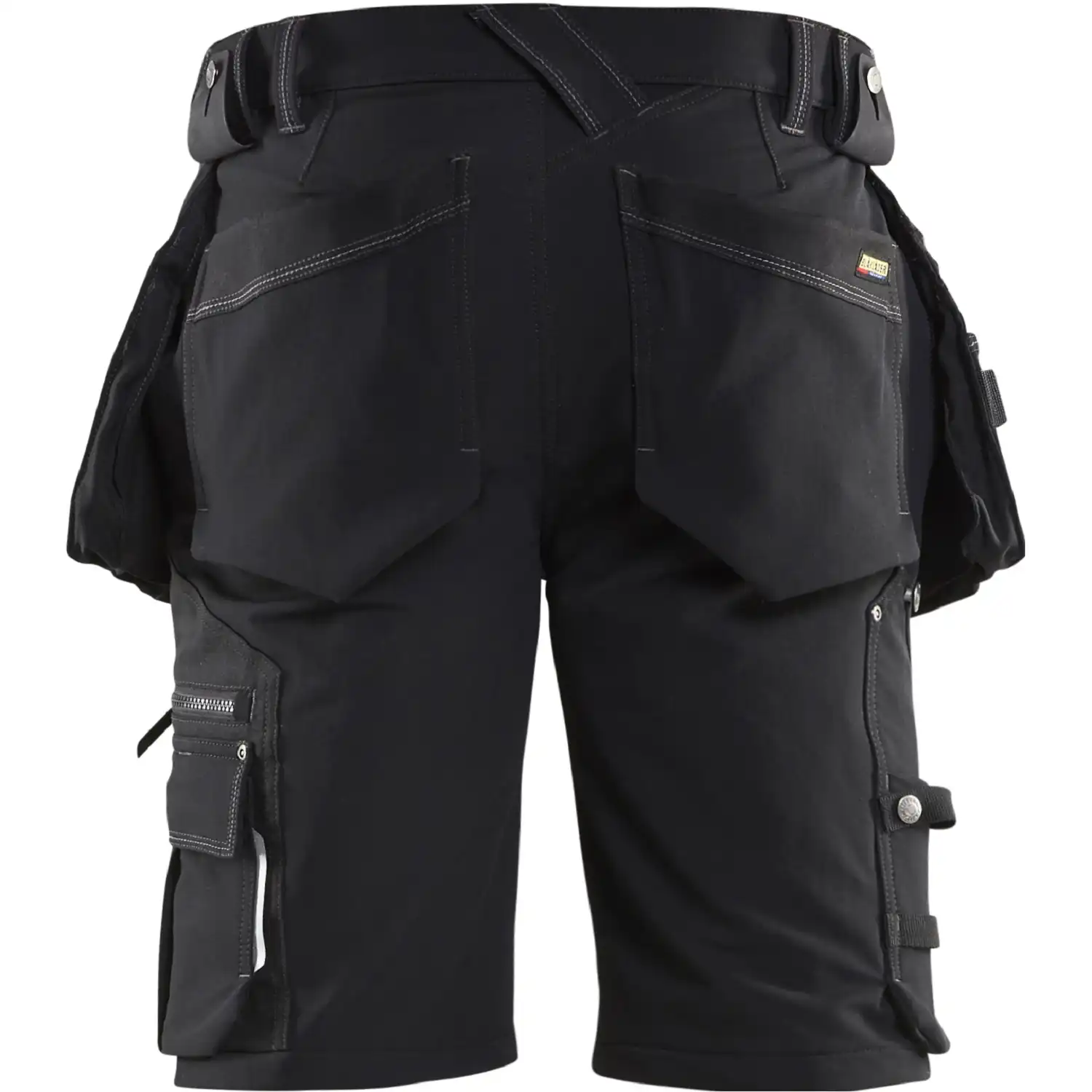 Stretch Handwerker-Shorts "1988" X1900 in schwarz, C56 - Thumbnail 2