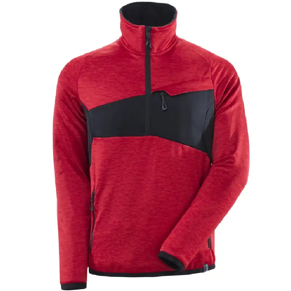Fleecepullover "ACCELERATE" in verkehrsrot/schwarz, XS - Bild 1