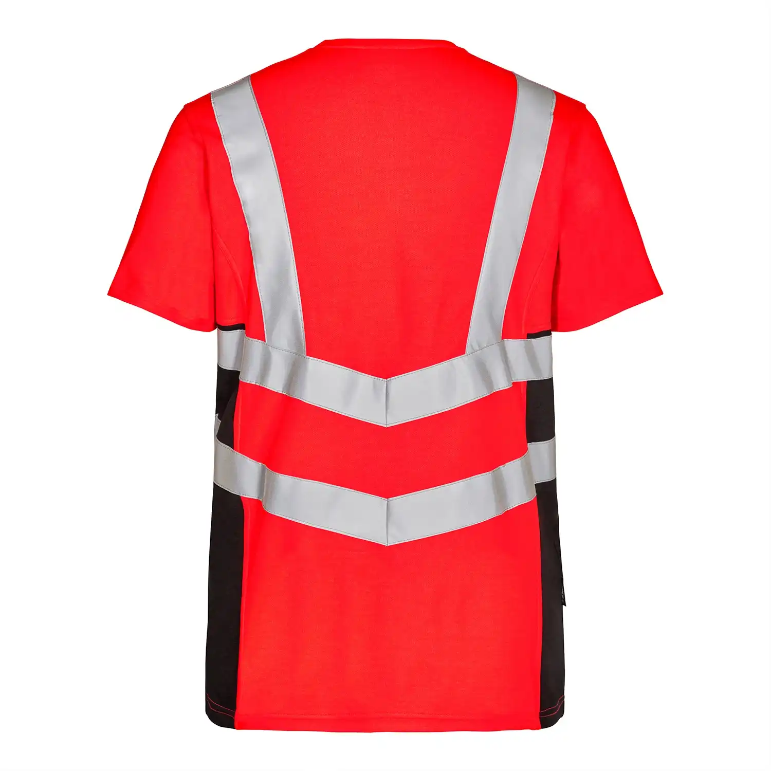 Warnschutz T-Shirt "9544-182" Safety Kl. 2 in rot/schwarz, S - Thumbnail 2