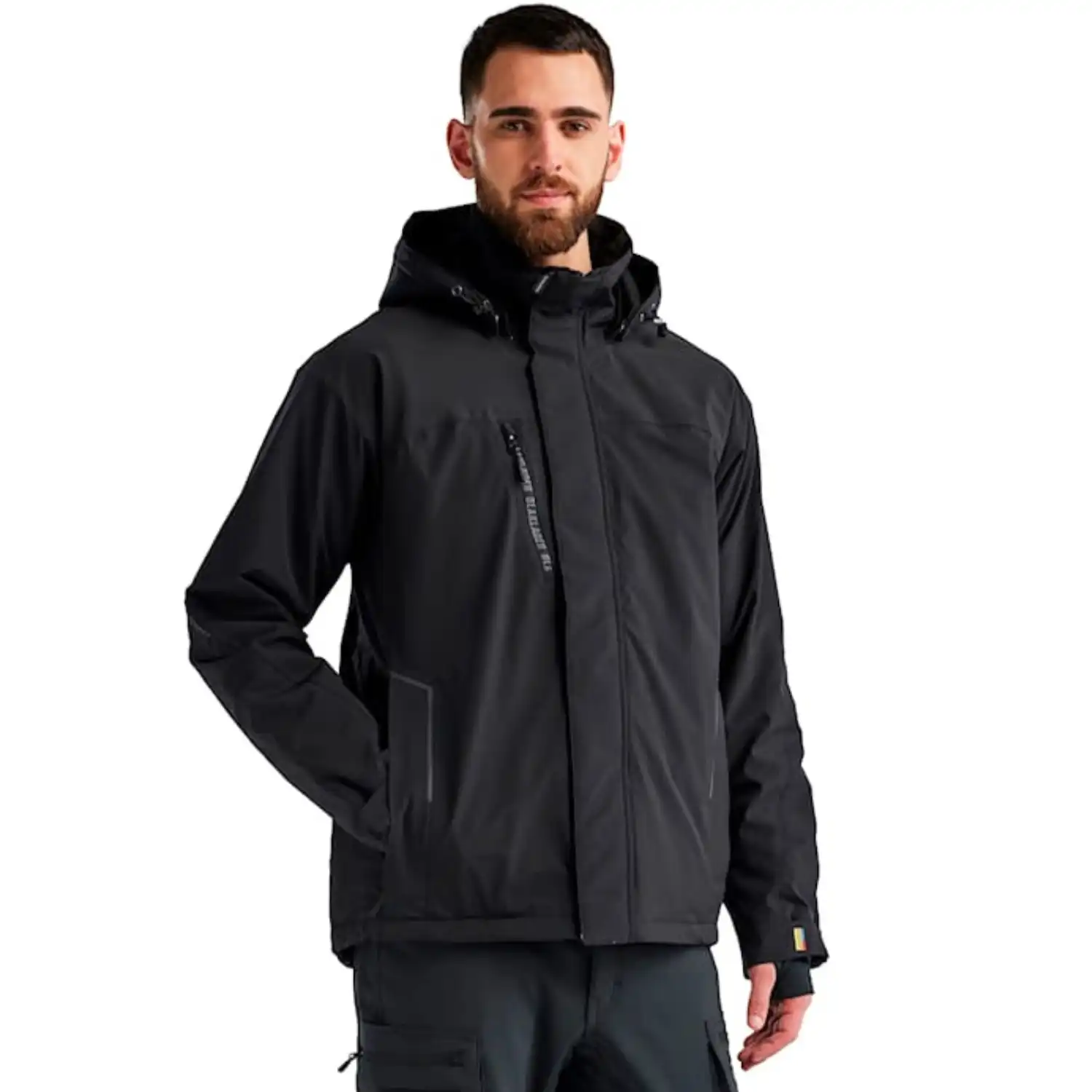 Stretch Winterjacke "4484" in schwarz, L - Thumbnail 7