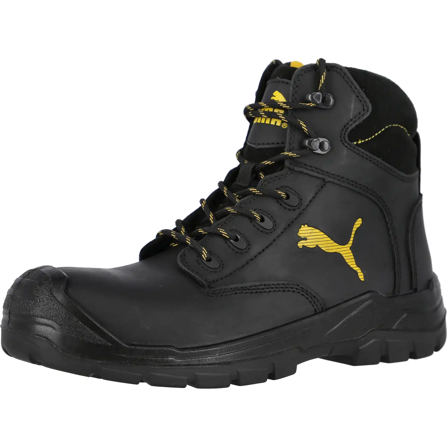 Sicherheitshochschuhe S3 "BORNEO BLACK MID" SCUFF CAPS  in 43 - Thumbnail 1