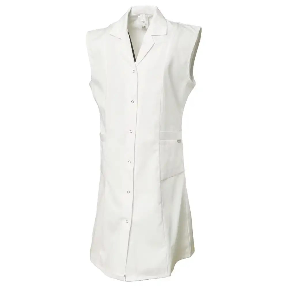 Damen Berufsmantel Ärmellos "MG" in 42, Weiß - Thumbnail 1