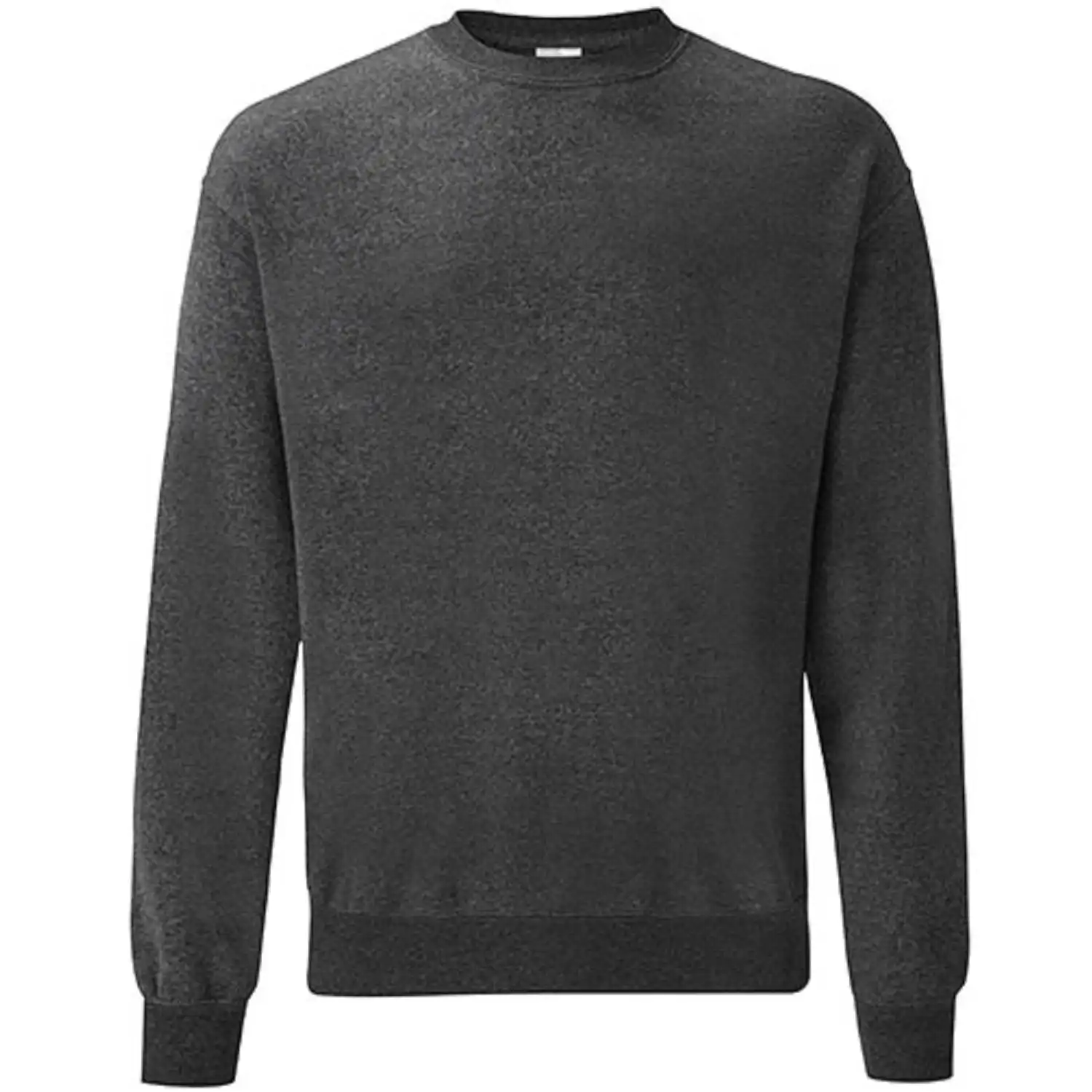 Sweatshirt "F324" Classic Set-In in dark heather grey, M - Thumbnail 1
