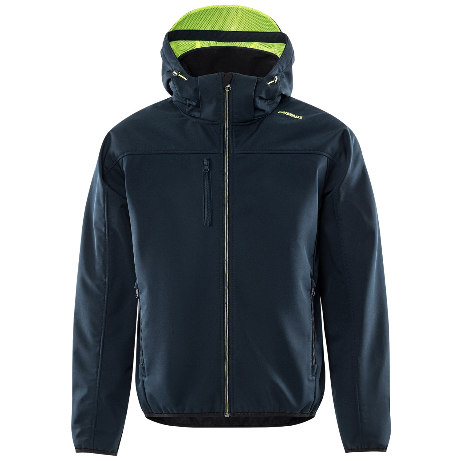 Softshell-Jacke "4655 GBF" in dunkelmarine/gelb, XXS - Thumbnail 1
