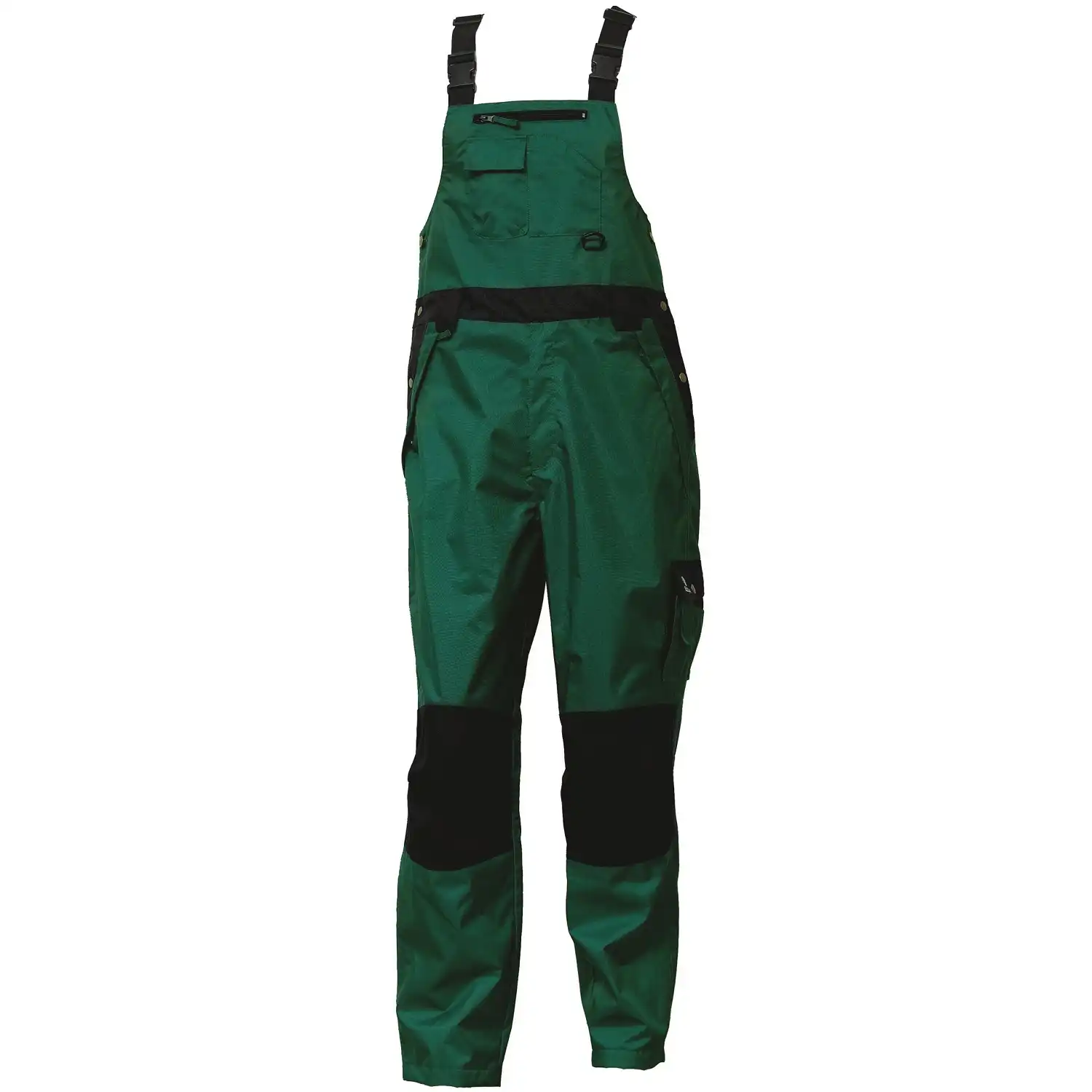 Regen Latzhose "089902" Working Xtreme in green/black, XXL - Bild 1