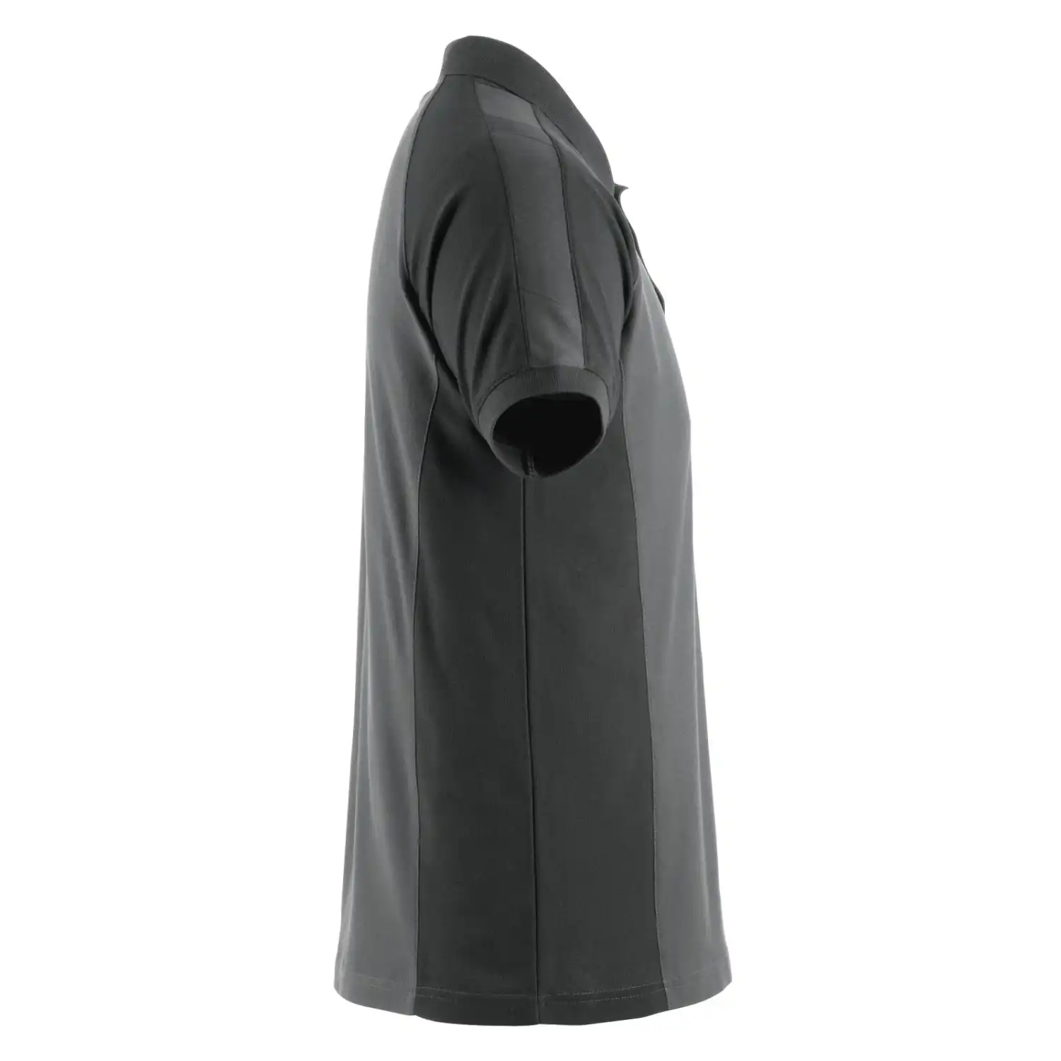 Polo-Shirt "BOTTROP" Unique in dunkelanthrazit/schwarz, L - Thumbnail 4