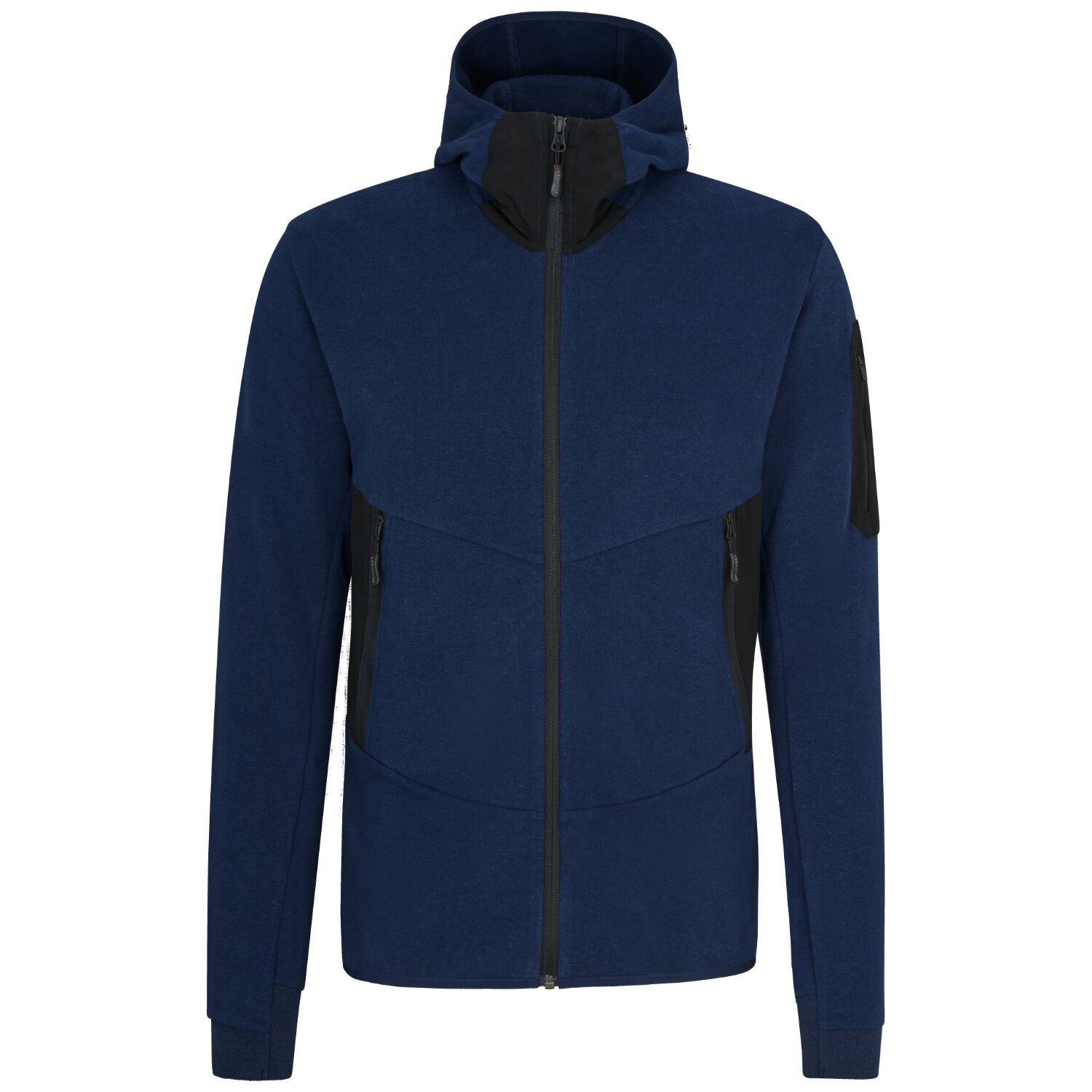 Sweatjacke "HEMP" in dunkelblau, L - Thumbnail 1