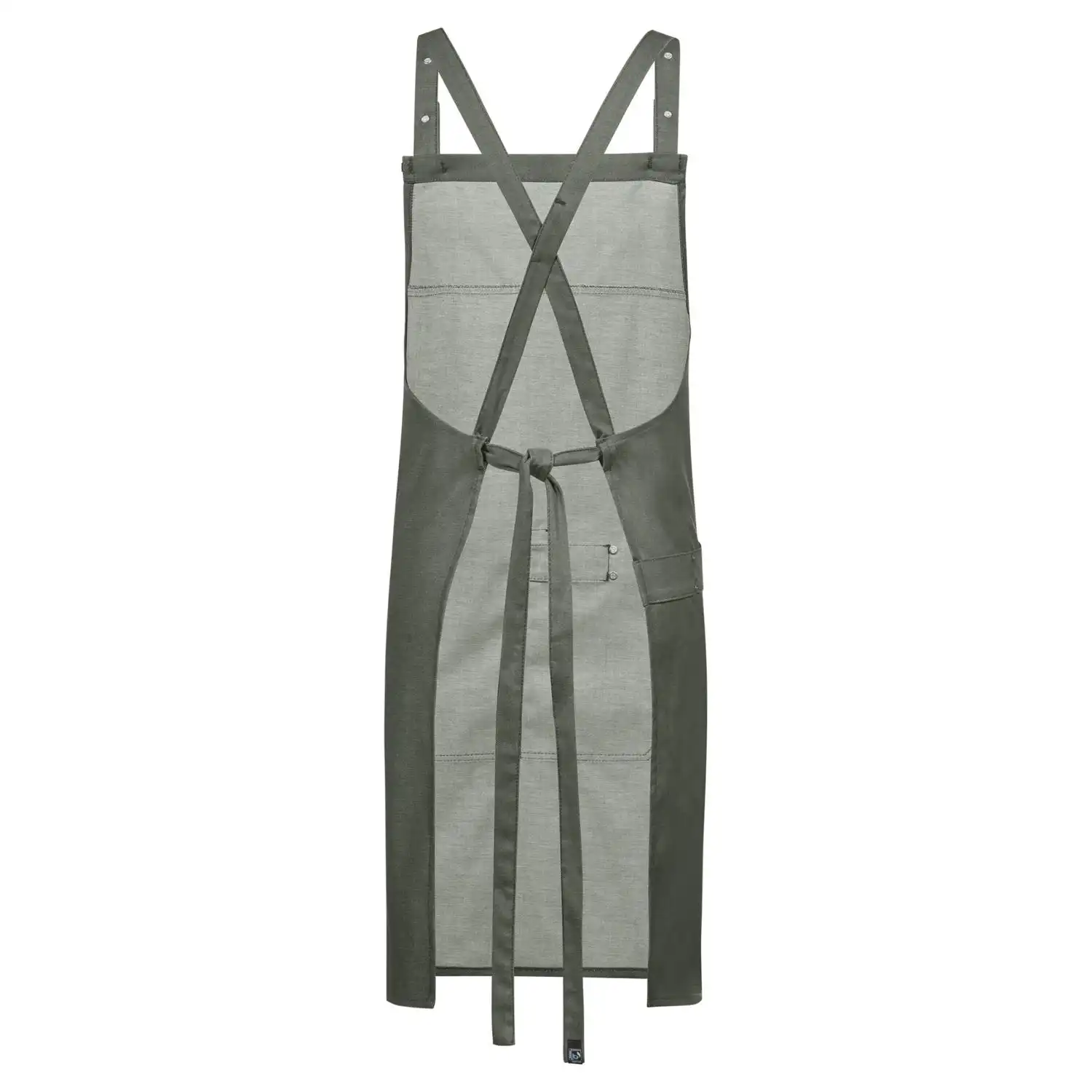 Latzschürze Denimoptik "4040" in grün - Thumbnail 2