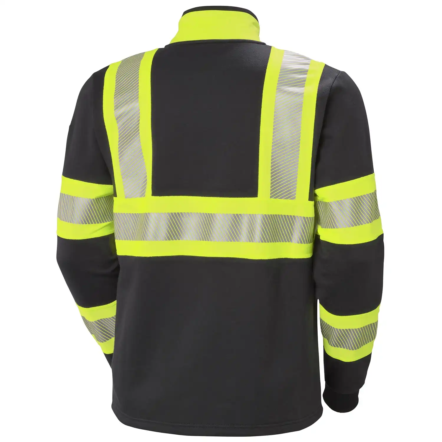 Warnschutz Sweatjacke "ICU" in gelb/schwarz, S - Thumbnail 2