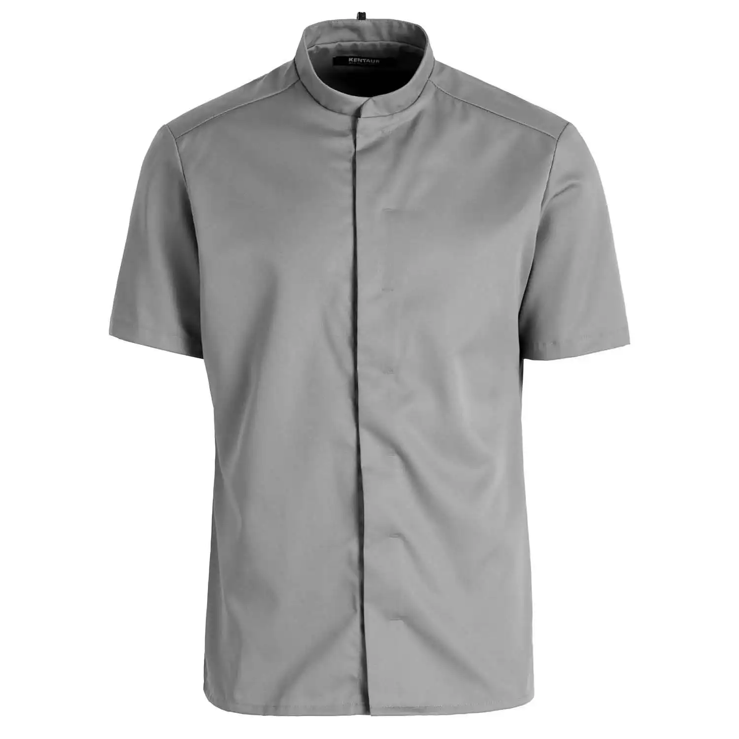 Kochhemd TENCEL™ kurzarm "25242" in graphite, L - Thumbnail 1