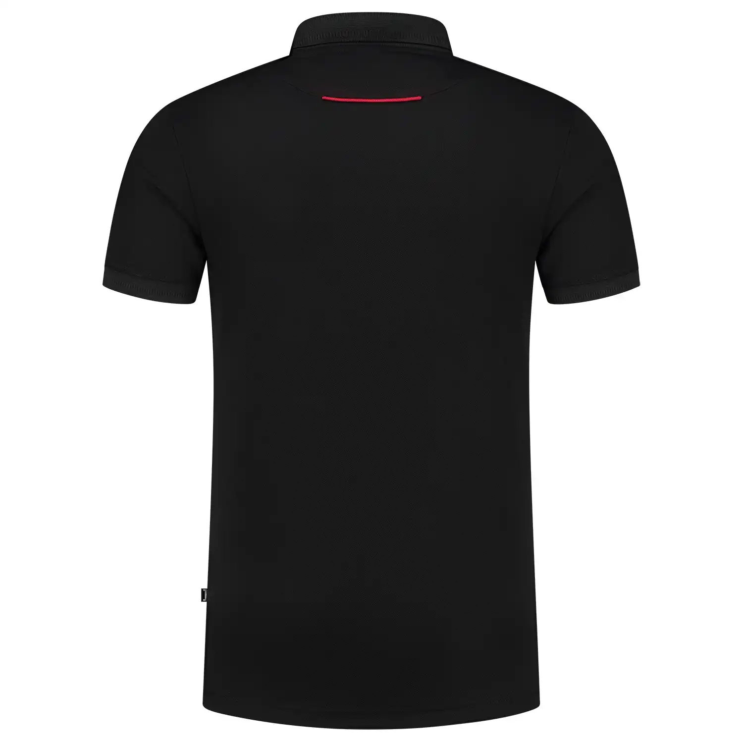 Polo-Shirt "202703" Accent in black/red, M - Thumbnail 3