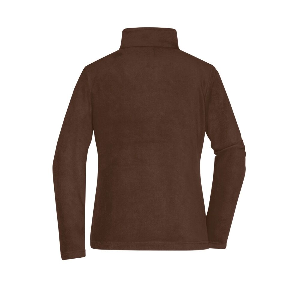 Damen Fleecejacke "JN781" in brown, M - Thumbnail 2