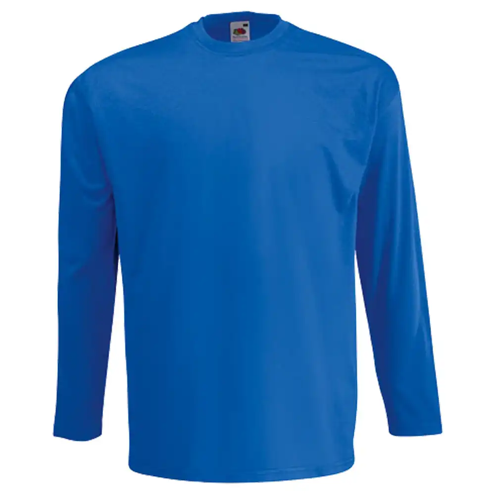 Langarmshirt "F240" 100% Baumwolle Valueweight in royal blue, XXL - Thumbnail 1