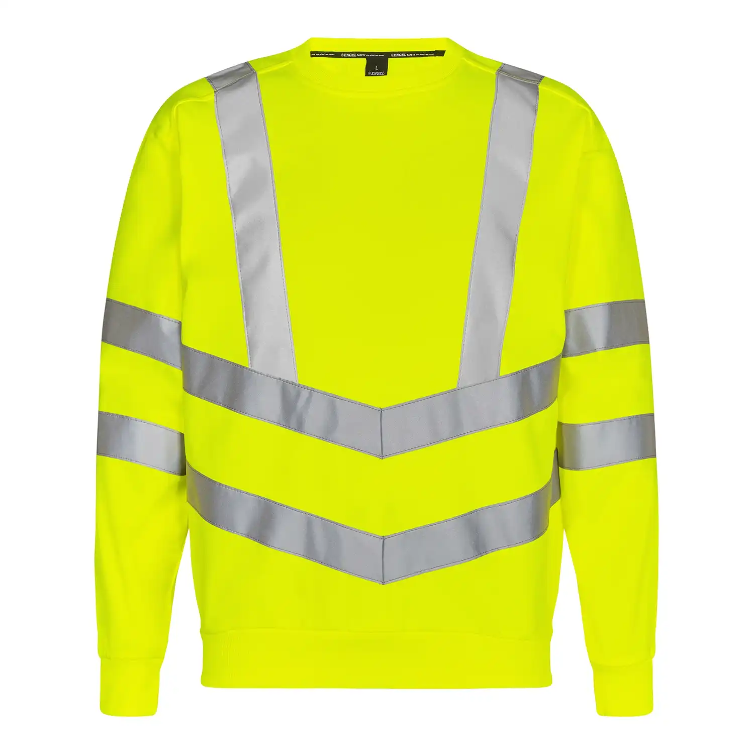 Warnschutz Sweatshirt "8021-241" Safety Kl. 3 in gelb, L - Thumbnail 1