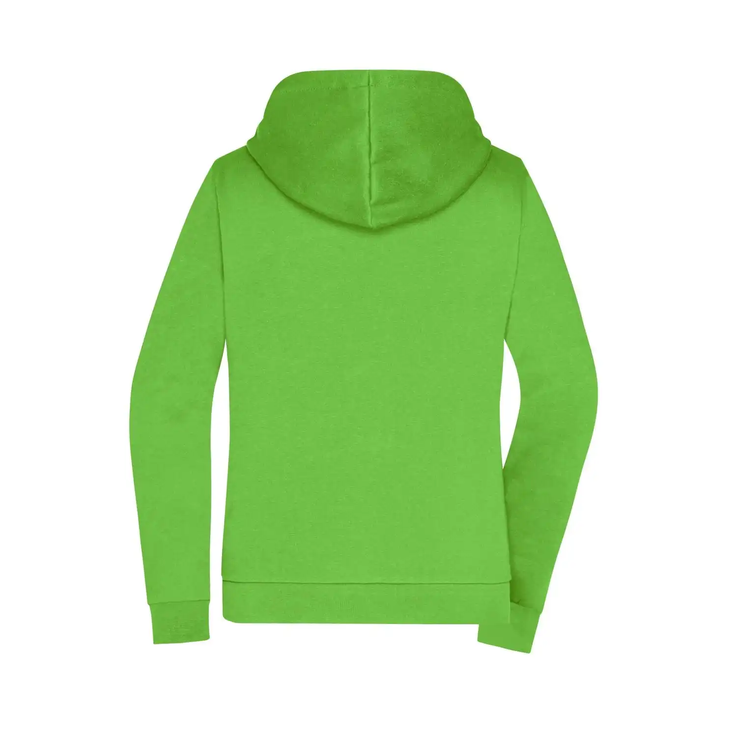 Ladies' Promo Zip Hoody in lime green, M - Thumbnail 4