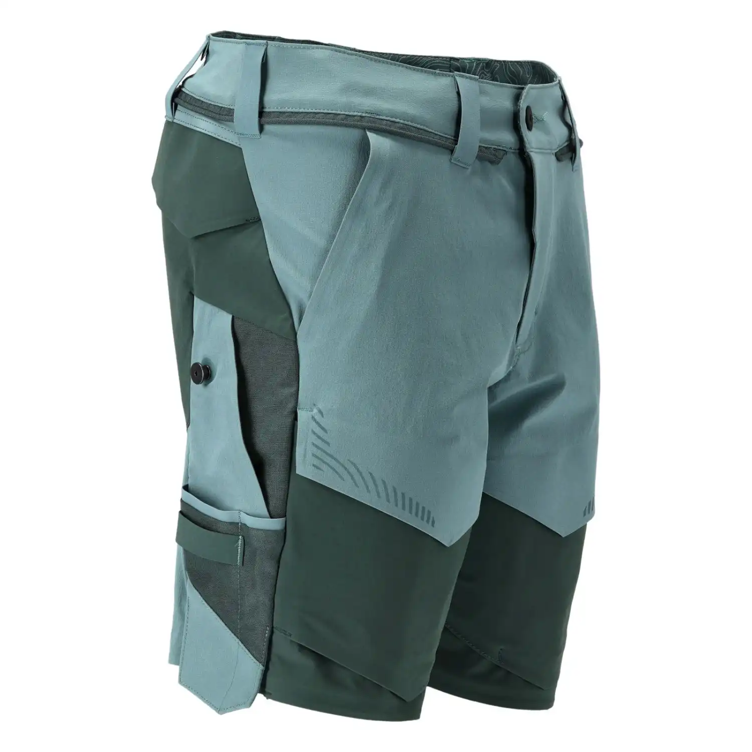 Stretch-Shorts "22149-605" Customized in hell-waldgrün/waldgrün, 24C44 - Thumbnail 4