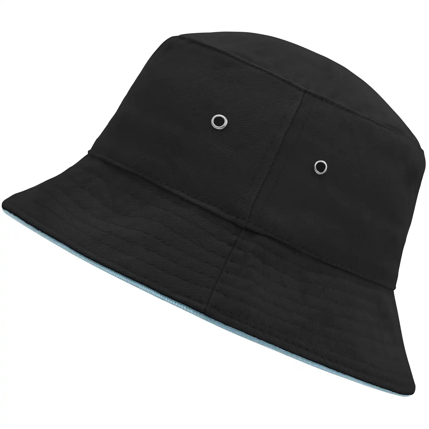 Fischerhut "MB012" Fisherman Piping Hat in black/mint, S/M - Bild 1