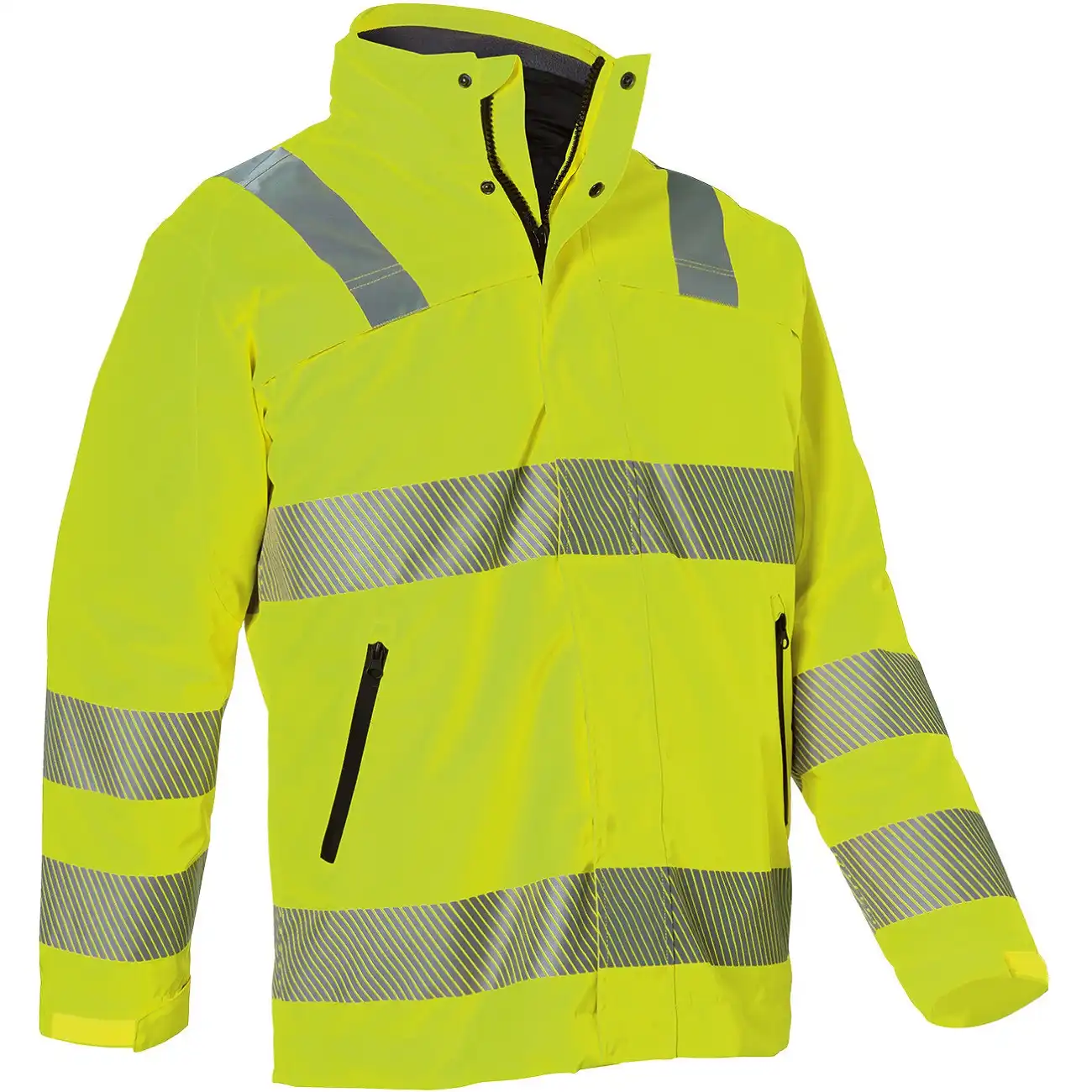 Warnschutz Regenparka 2in1 "REFLECTIQ" in gelb, 3XL - Bild 1