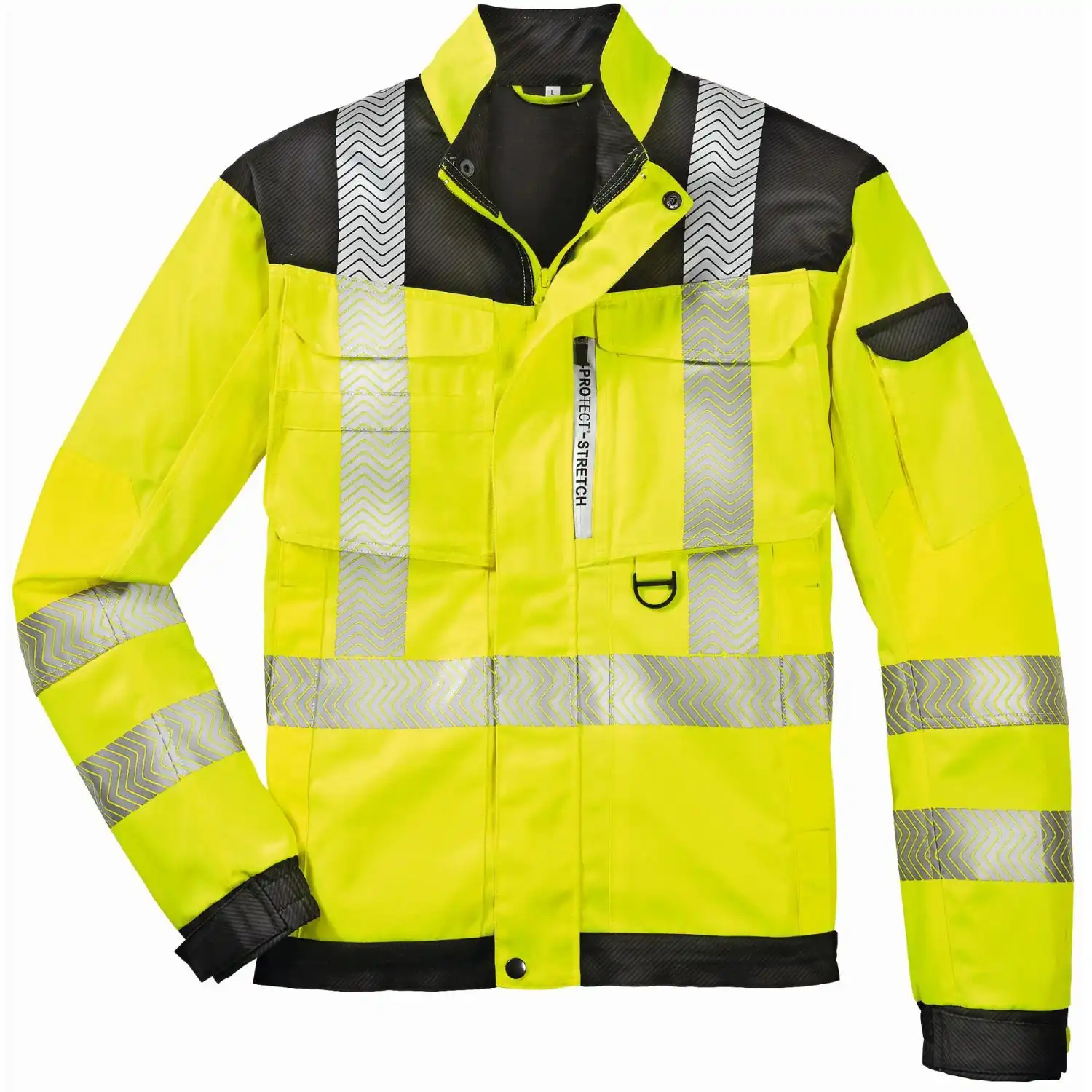Warnschutz Bundjacke "Kentucky" in leuchtgelb/grau, XS - Thumbnail 1