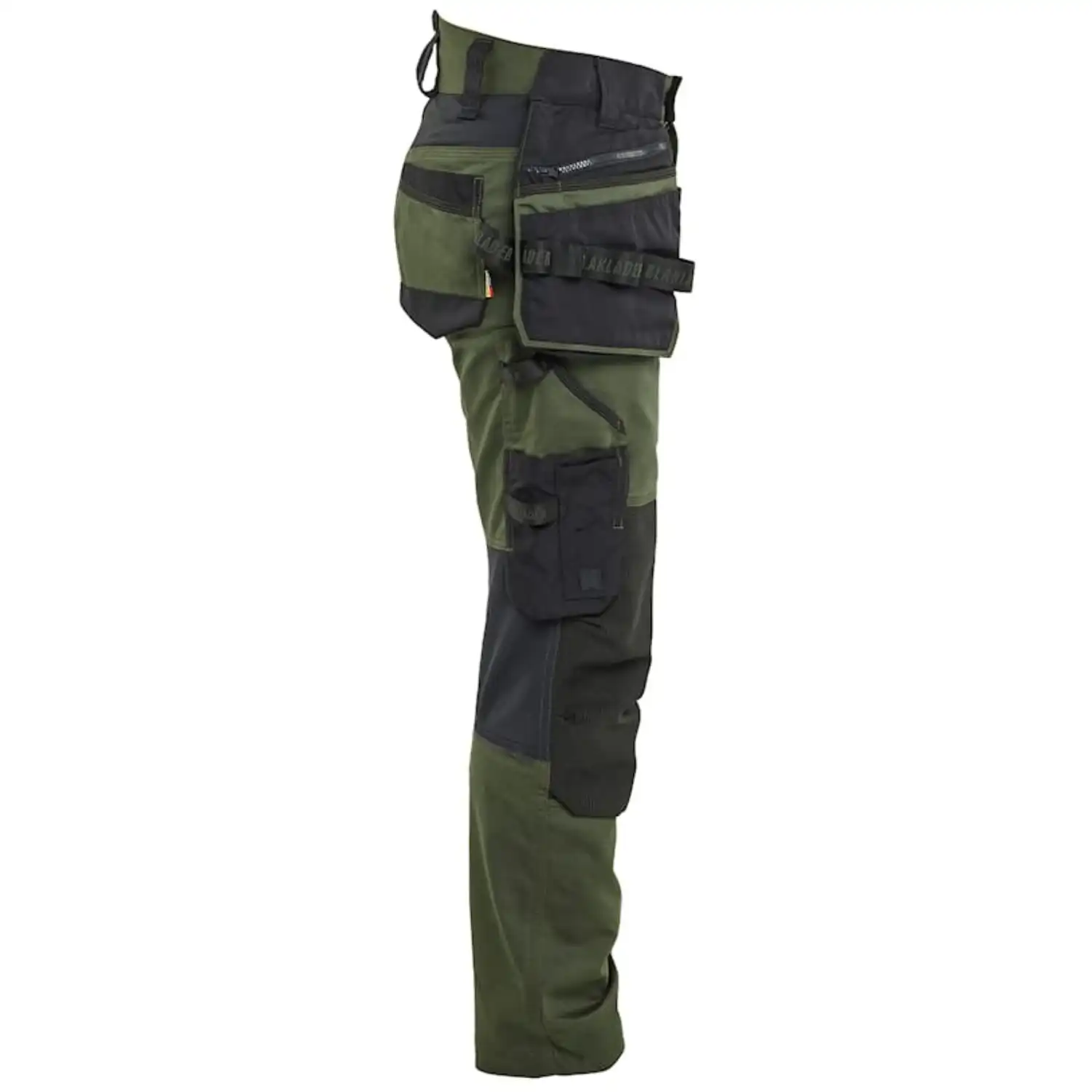Damen Arbeitshose Stretch 7170 in waldgrün/schwarz, C50 - Thumbnail 4