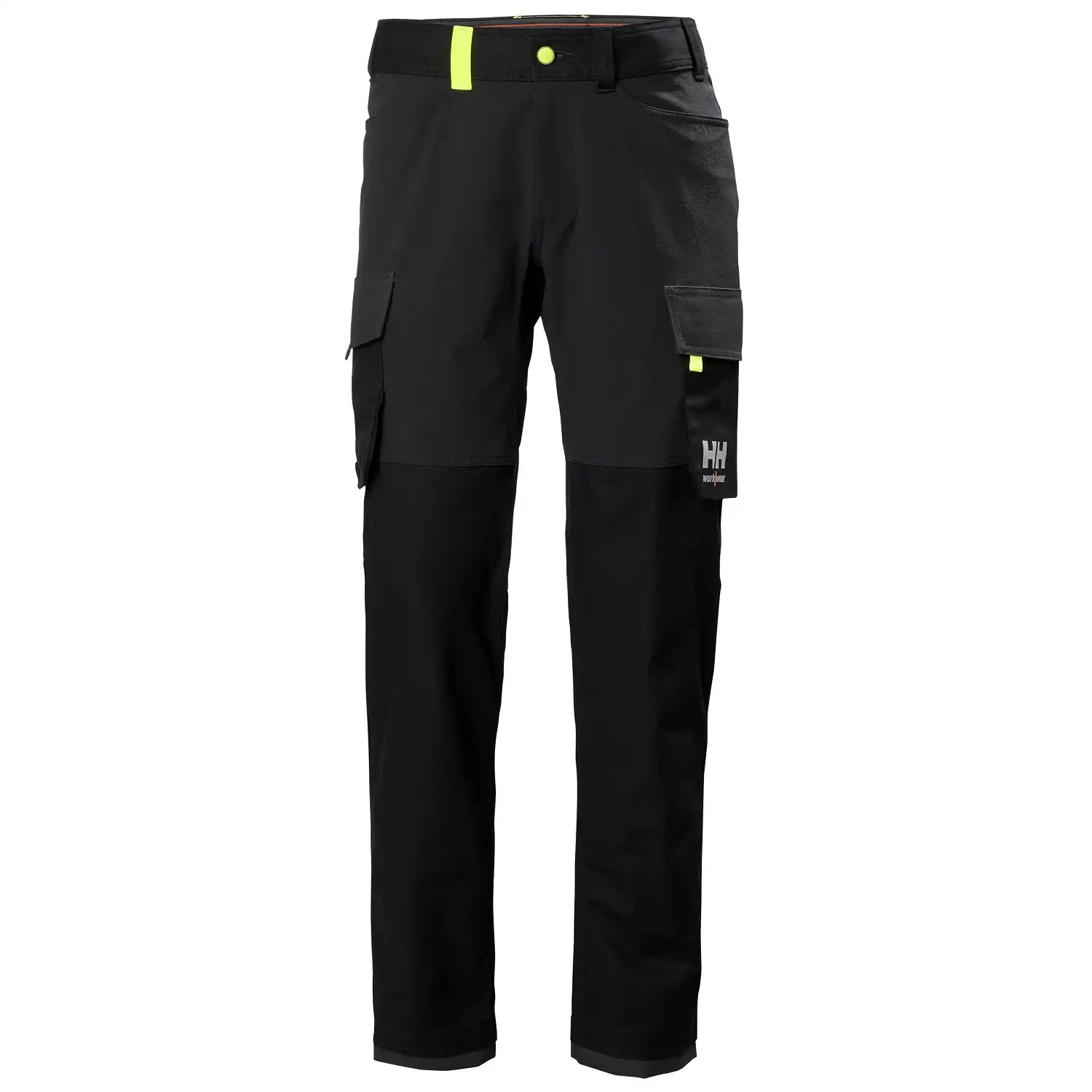 Stretch Servicehose "OXFORD 4X" in schwarz/dunkelgrau, C146 - Thumbnail 1