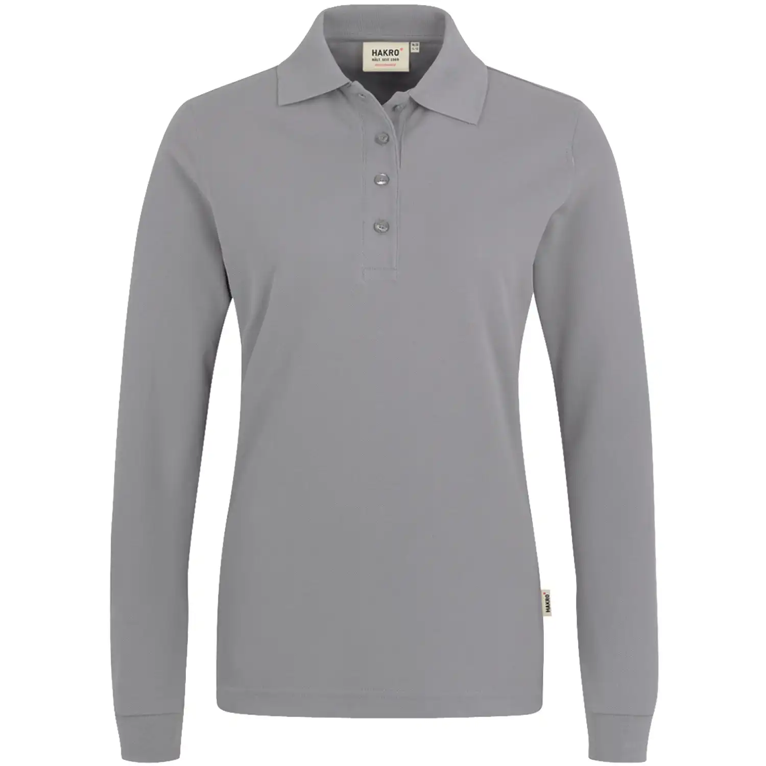 Damen-Langarm-Poloshirt "PERFORMANCE" 215 in titan, L - Bild 1