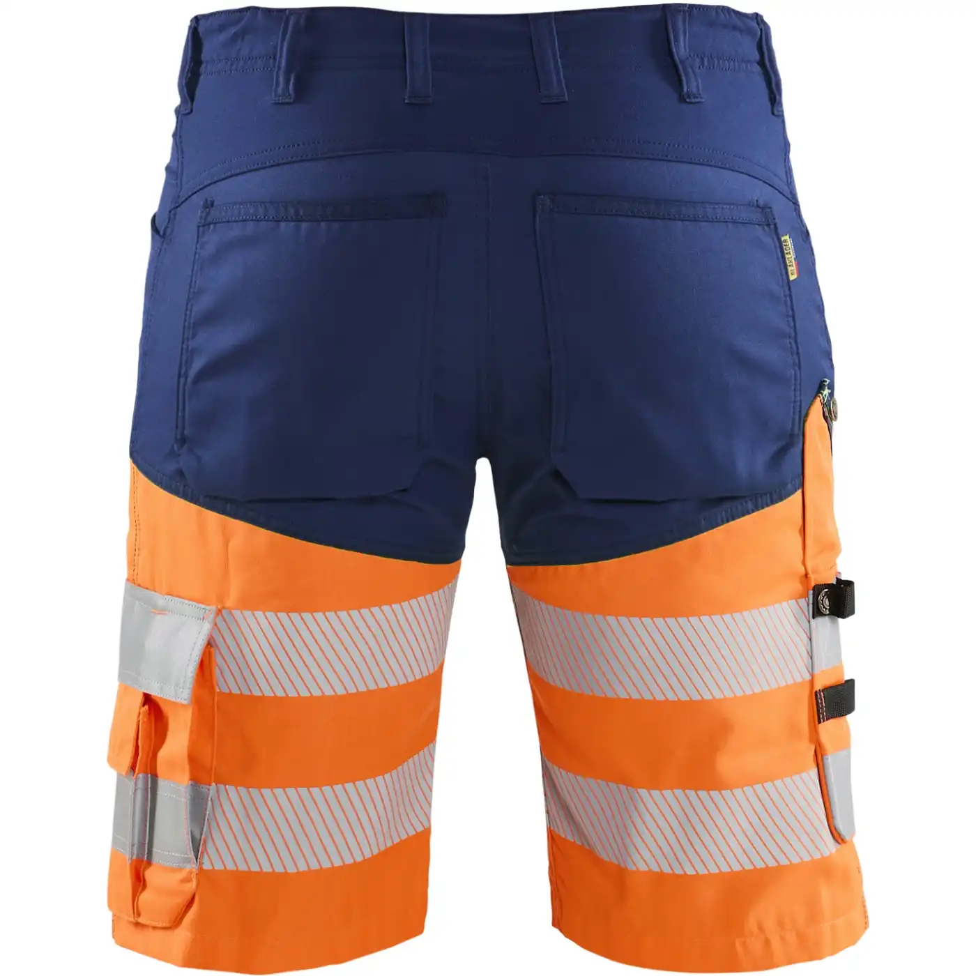 Warnschutz Stretch Shorts "1541" in marine/orange, C44 - Thumbnail 2