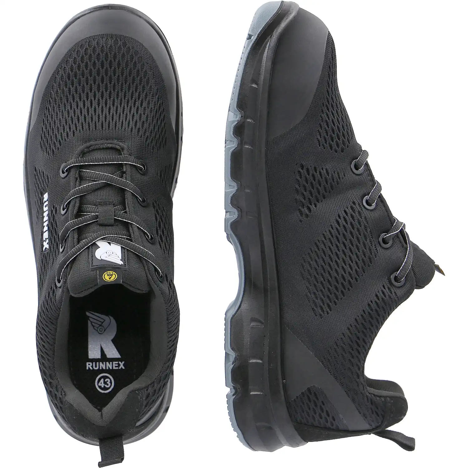 Sicherheitshalbschuhe S1 "5103" FlexStar - schwarz/weiß in 43 - Thumbnail 2