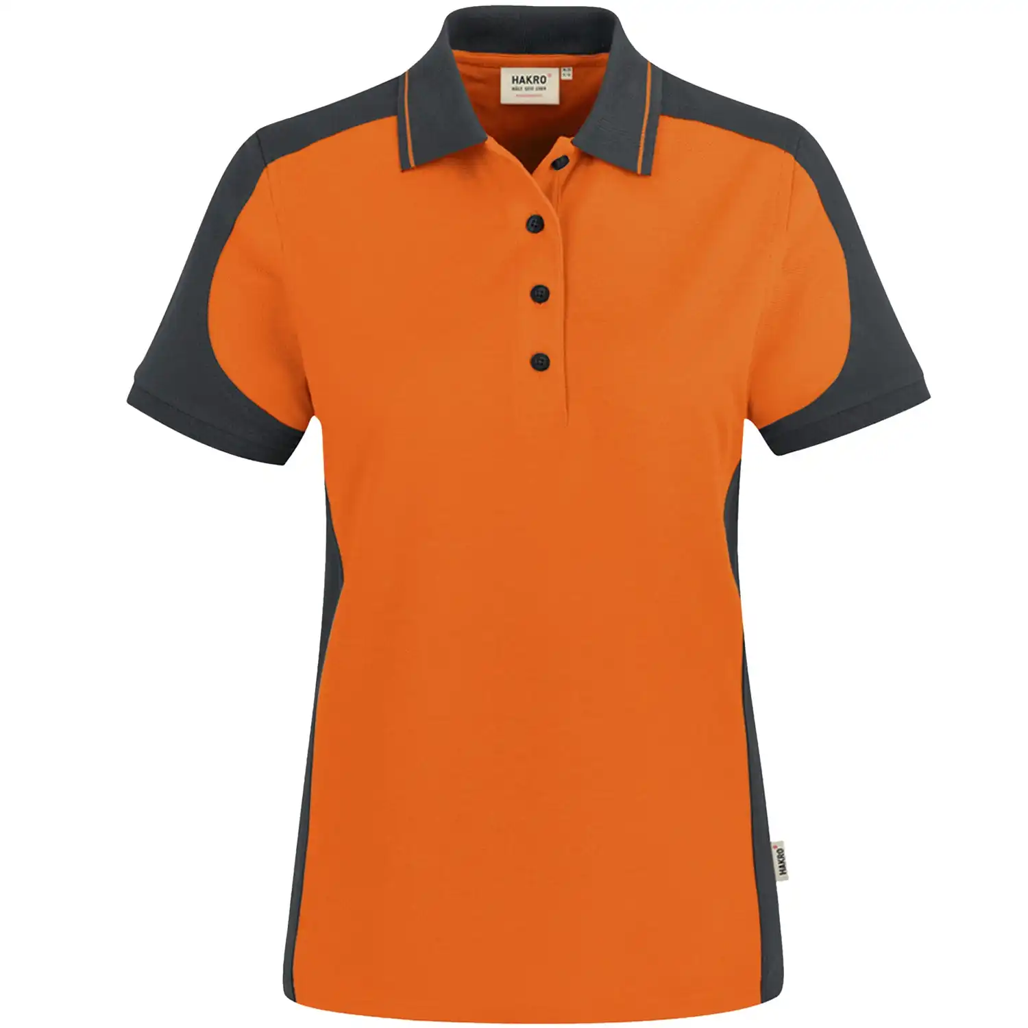 Damen Polo-Shirt "CONTRAST PERFORMANCE" 239 in Orange, L - Thumbnail 1