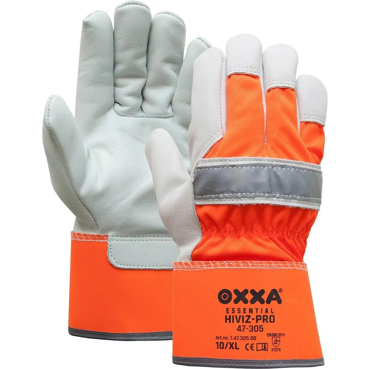 Leder Arbeitshandschuhe HiViz-Pro 47-305 - Bild 1
