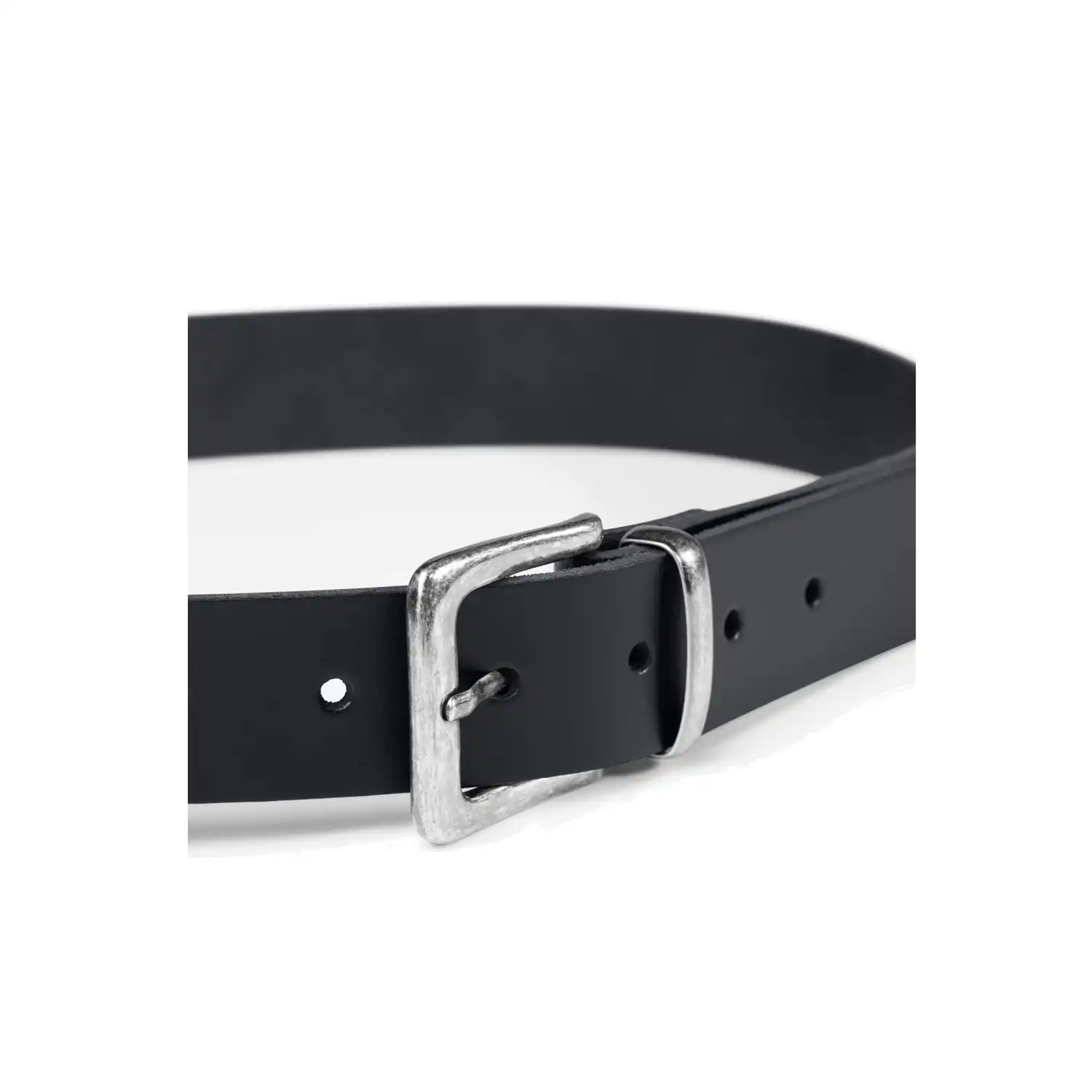 Ledergürtel "WOLFGANG" schwarz in 120cm - Thumbnail 3