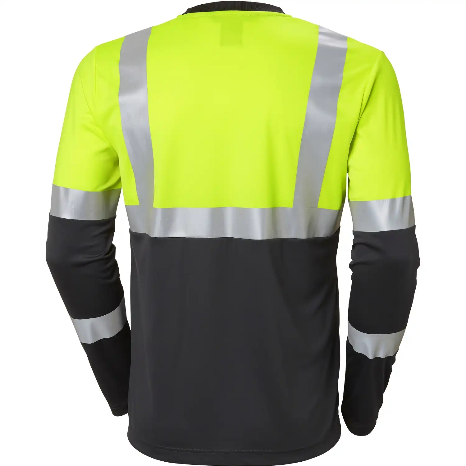 Warnschutz Langarmshirt "ADDVIS" UV-Schutz in gelb/schwarz, L - Thumbnail 2