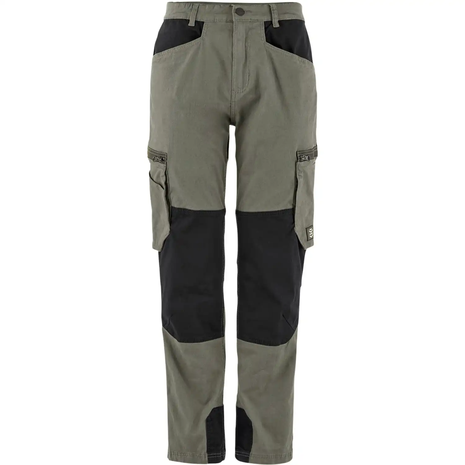 Bundhose "CARGO WORK" Baumwoll-Stretch in oliv/schwarz, 50 - Thumbnail 1