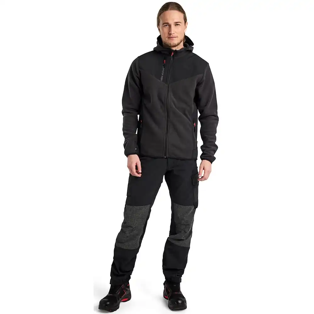 Strickjacke "5940" in dunkelgrau/schwarz, 3XL - Thumbnail 3