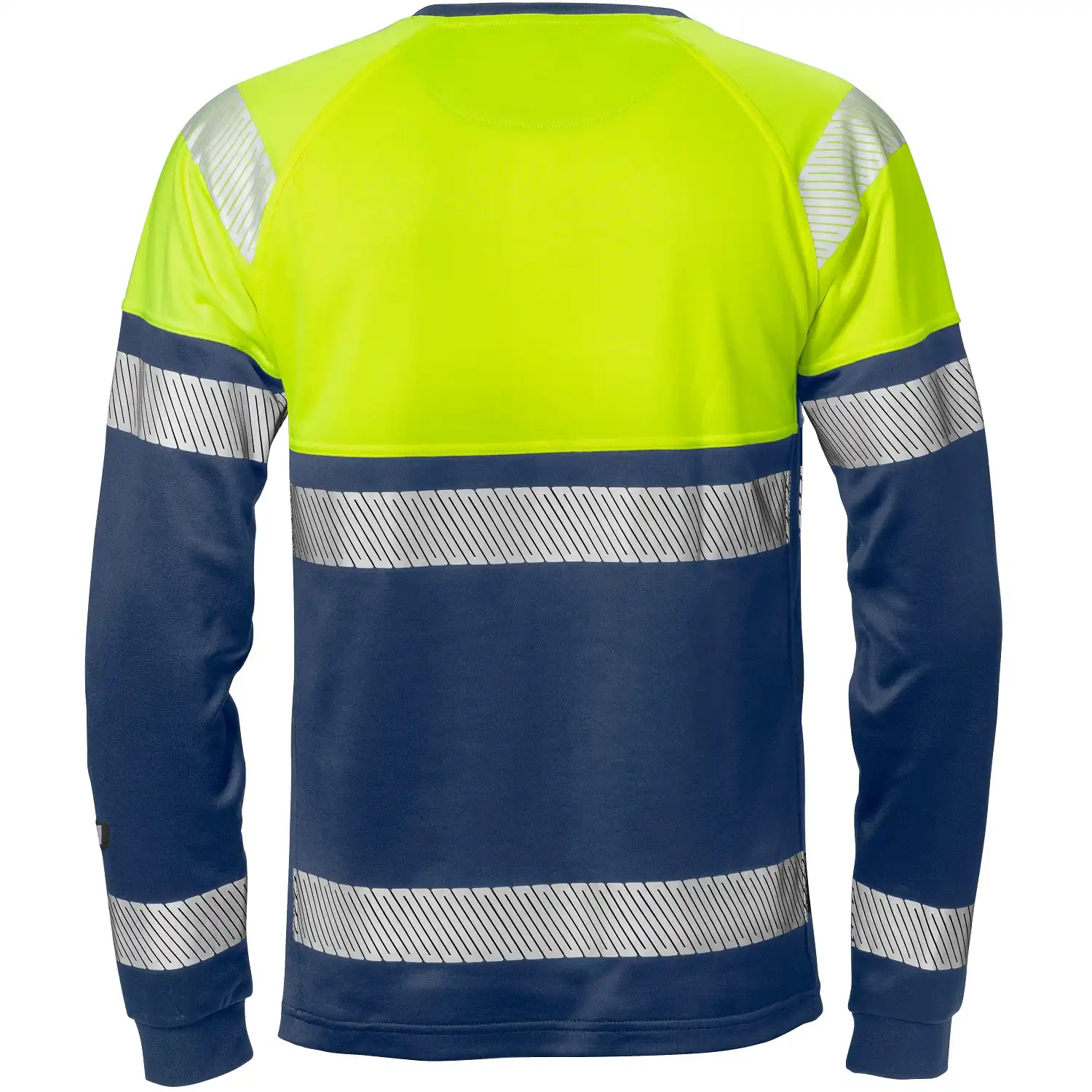 Warnschutz Langarmshirt "7519 THV" Stiby UV-Schutz in gelb/marine, XS - Thumbnail 2