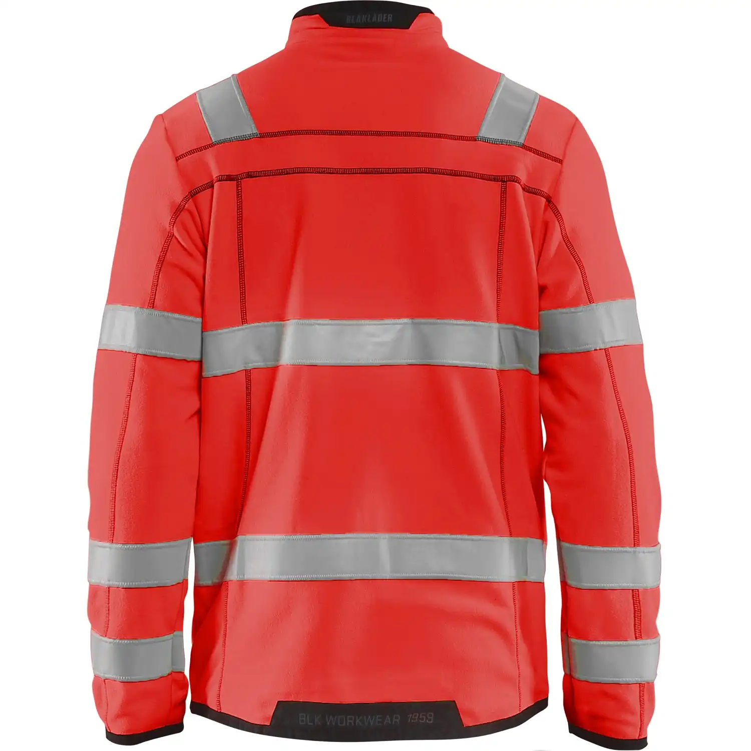 Warnschutz Microfleece-Jacke "4941" in hellrot, 3XL - Thumbnail 2