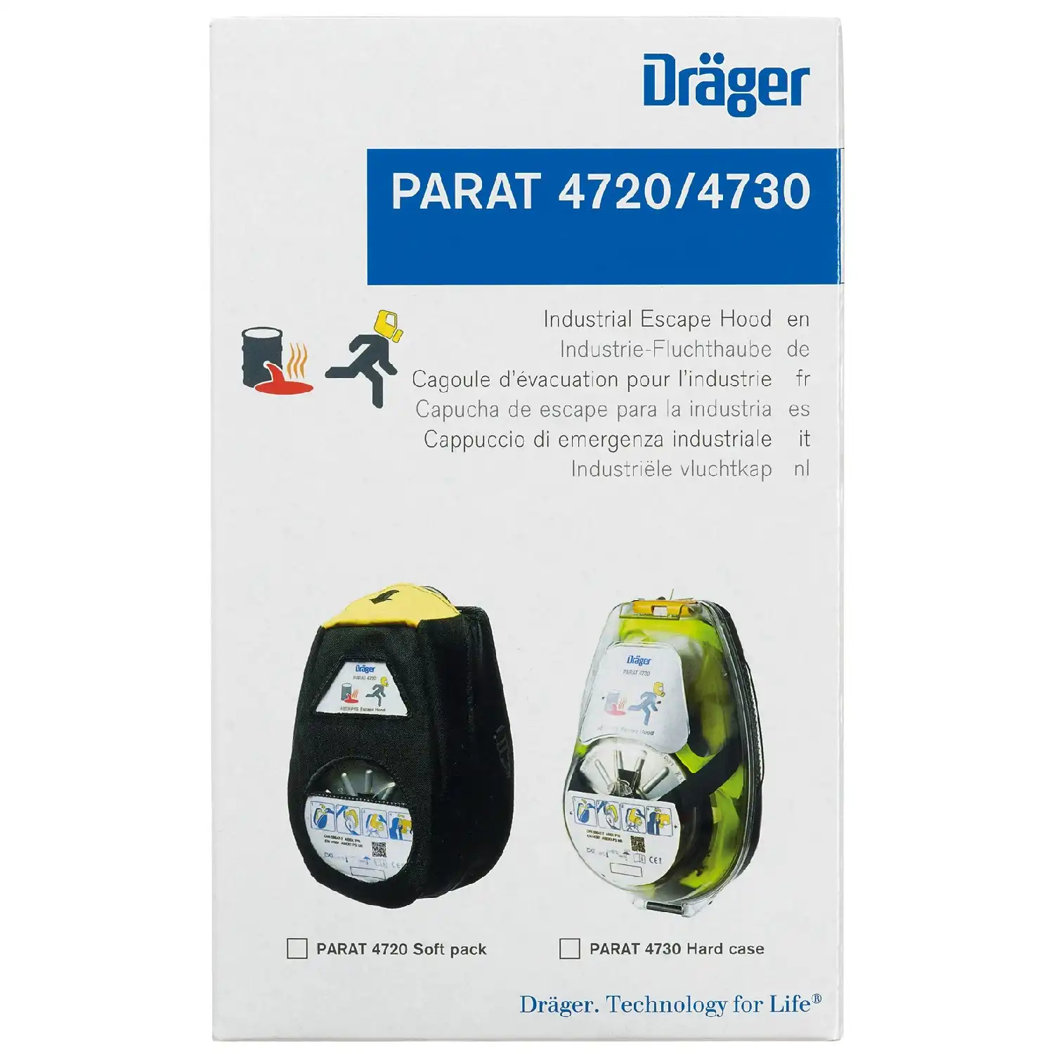 Fluchthaube PARAT 4720 ABEK1 P3 Soft Pack - Thumbnail 2